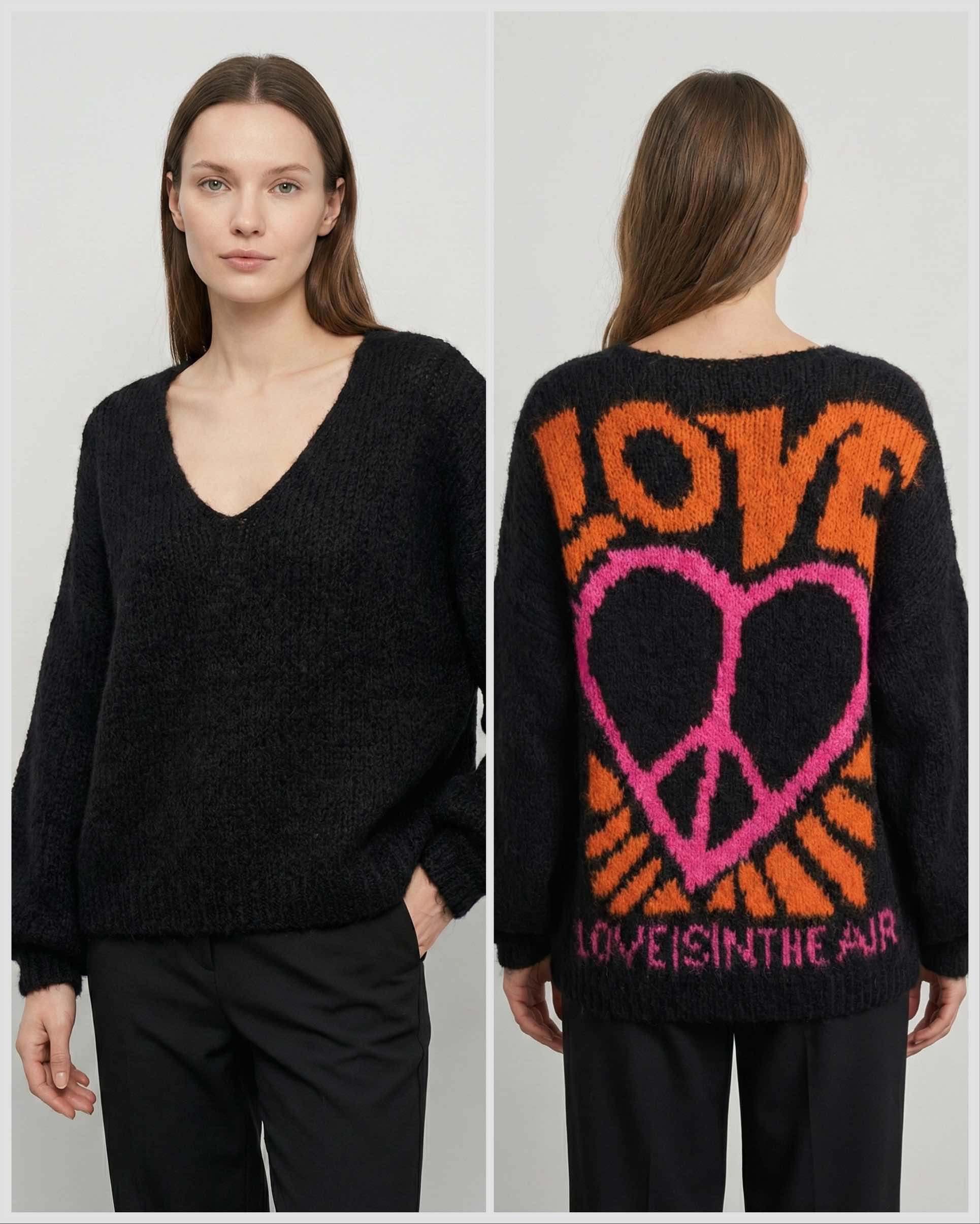 Cultural Jacquard V-neck Sweater art. 21568