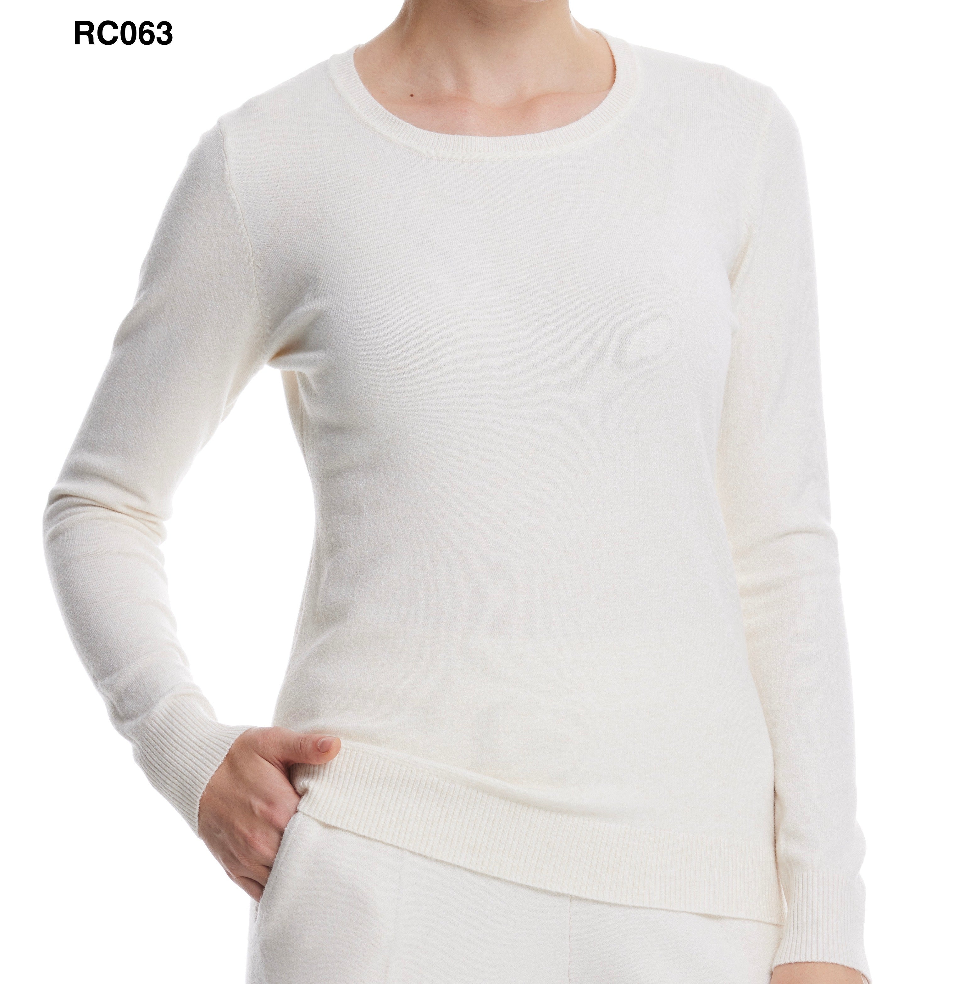 Crew-neck long sleeves base sweater rc063