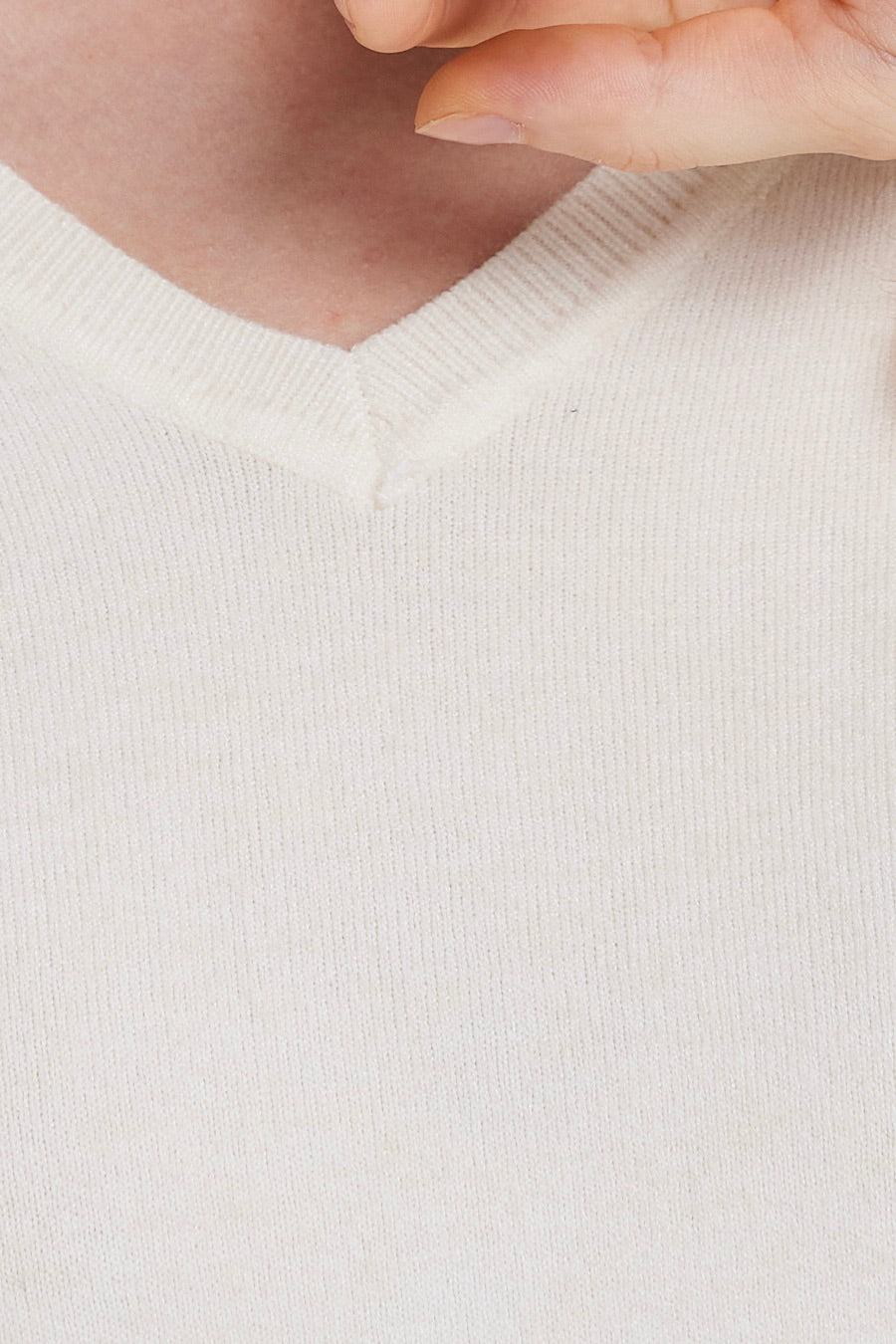 V-neck long sleeves base sweater rc062