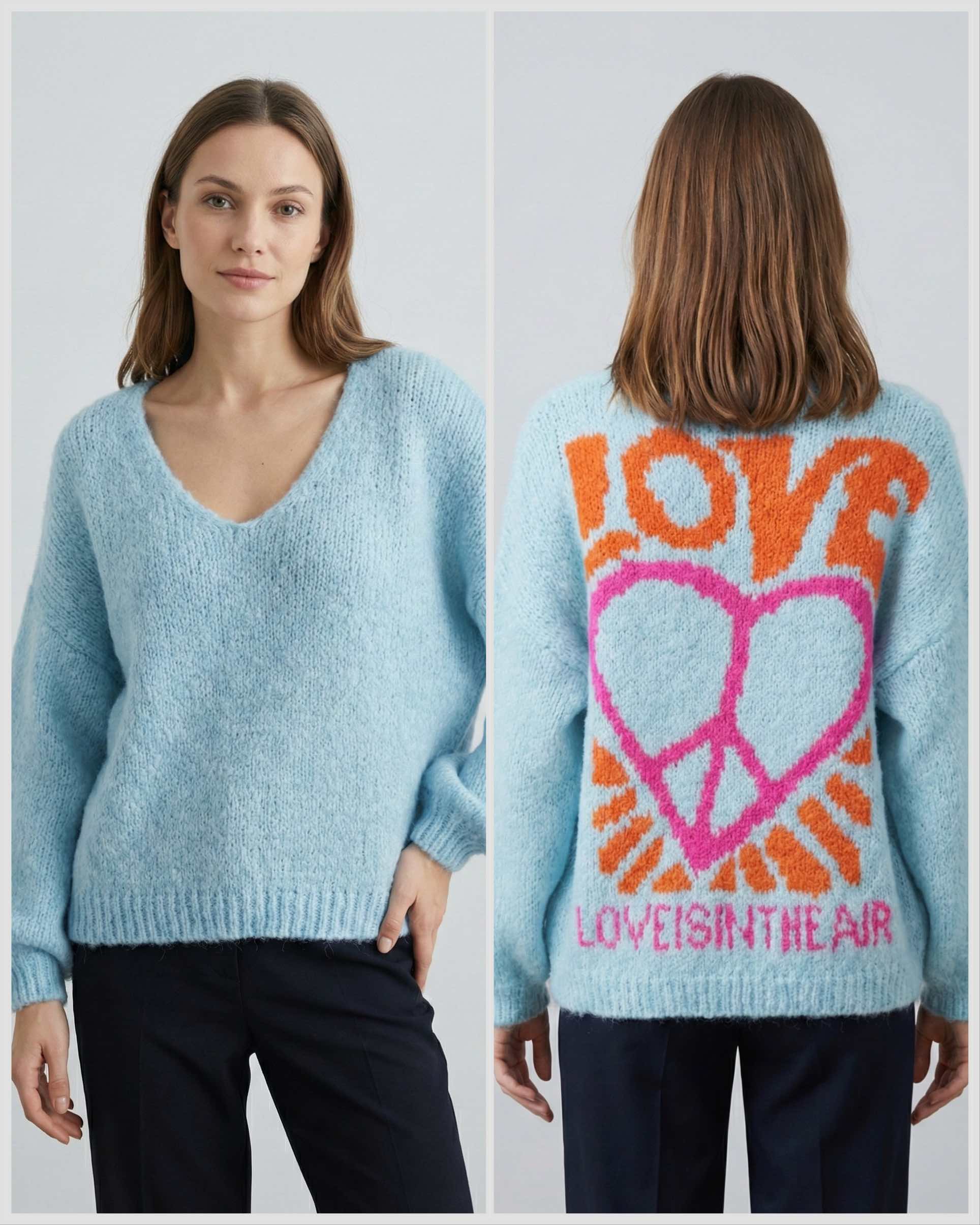 Cultural Jacquard V-neck Sweater art. 21568