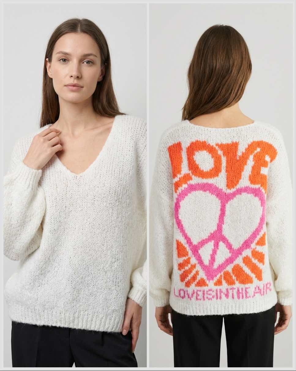 Cultural Jacquard V-neck Sweater art. 21568