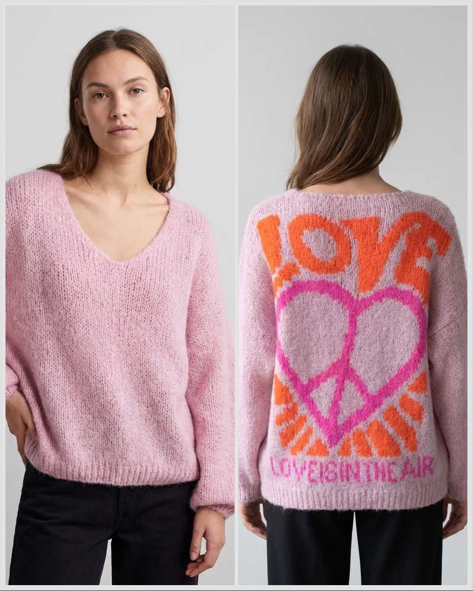 Cultural Jacquard V-neck Sweater art. 21568