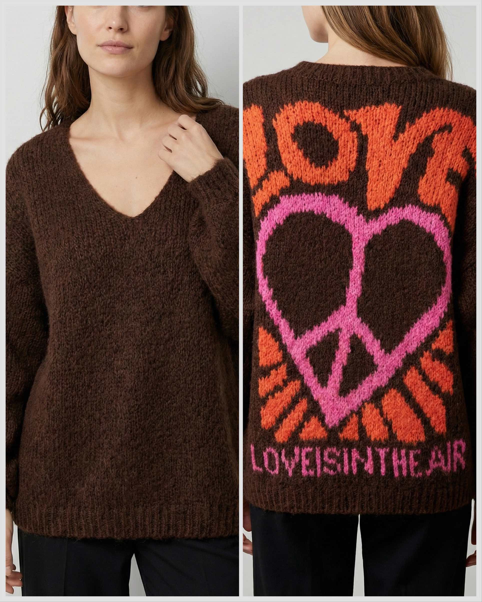 Cultural Jacquard V-neck Sweater art. 21568