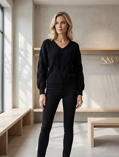 Vneck big Twisting rope art.6013