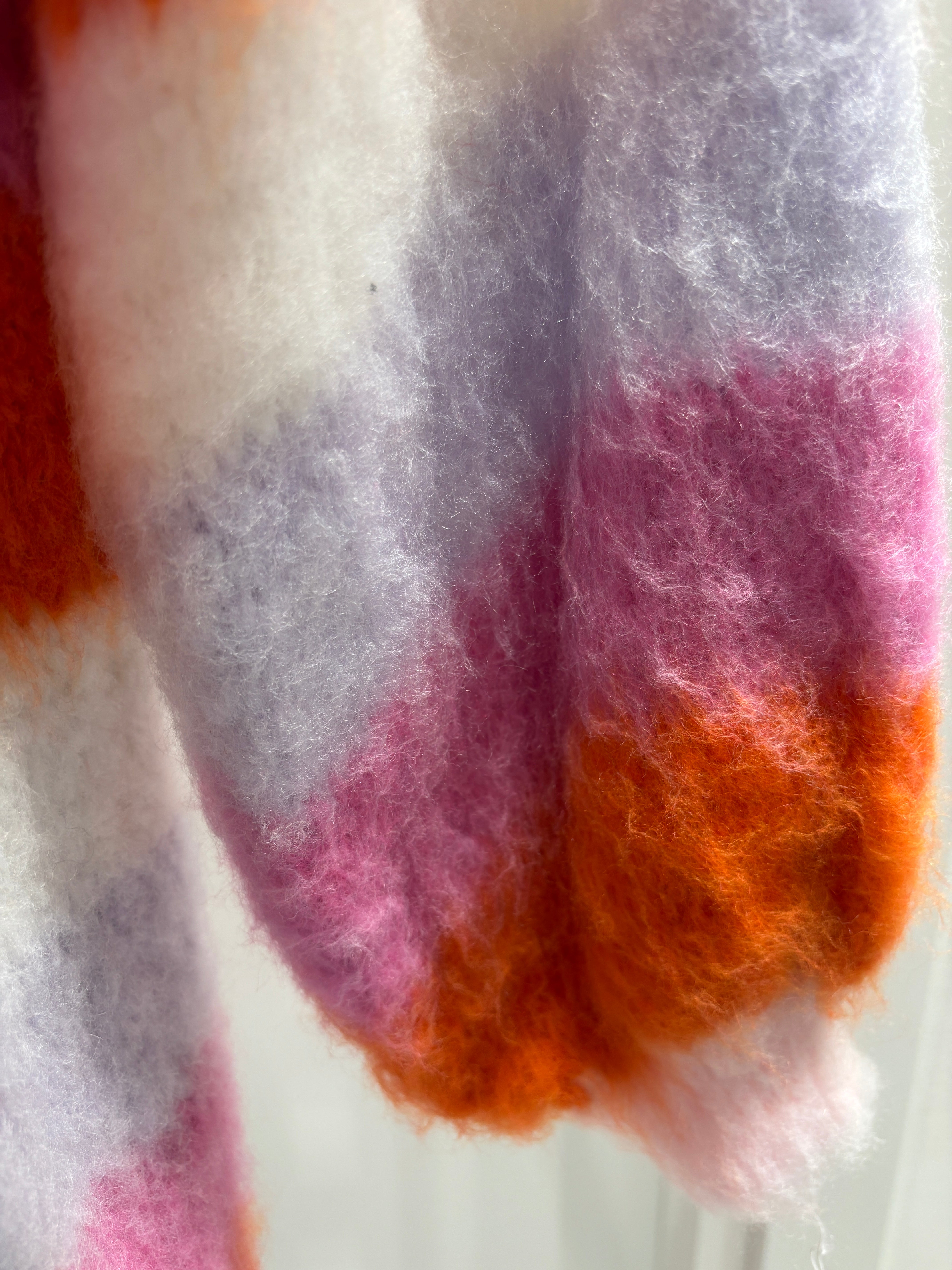 Color-blocked sweater coat art. 21385