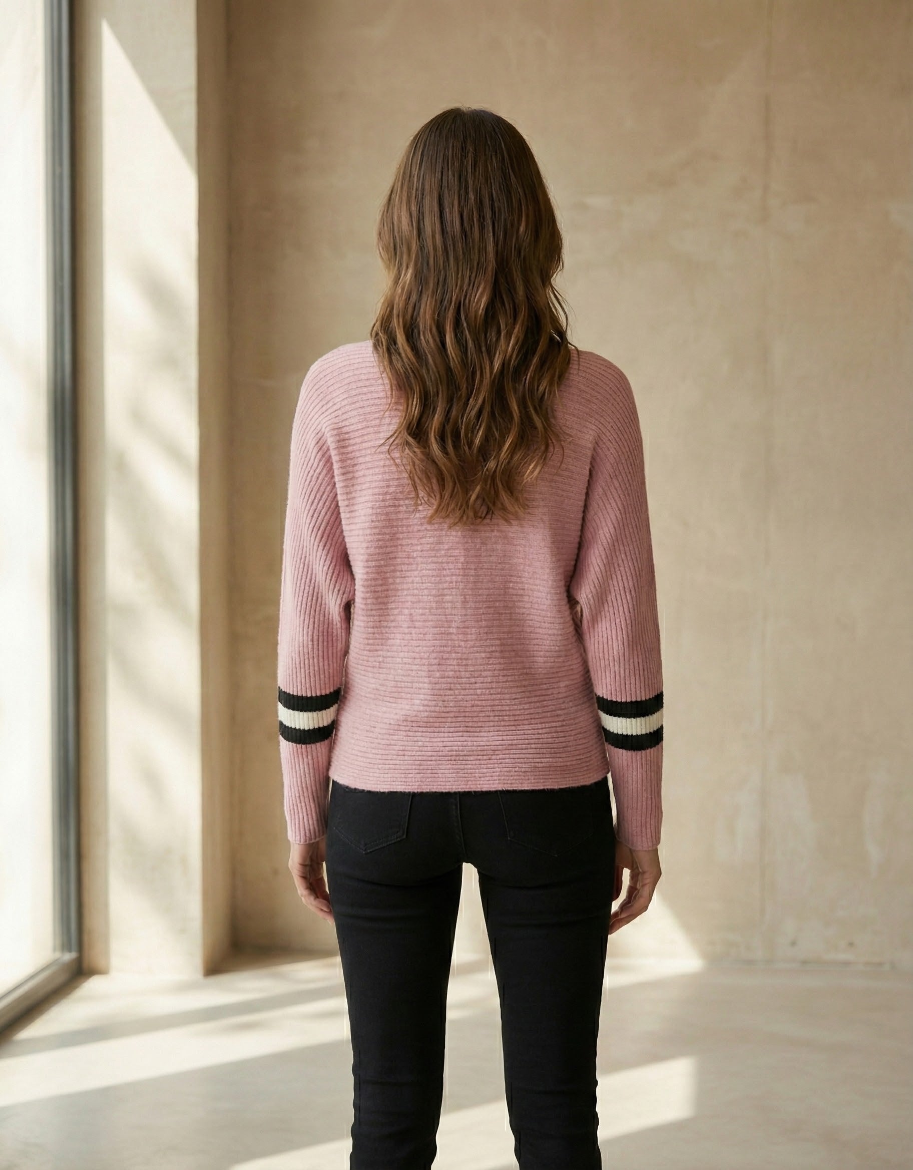 Striped batwing shirt art.6073