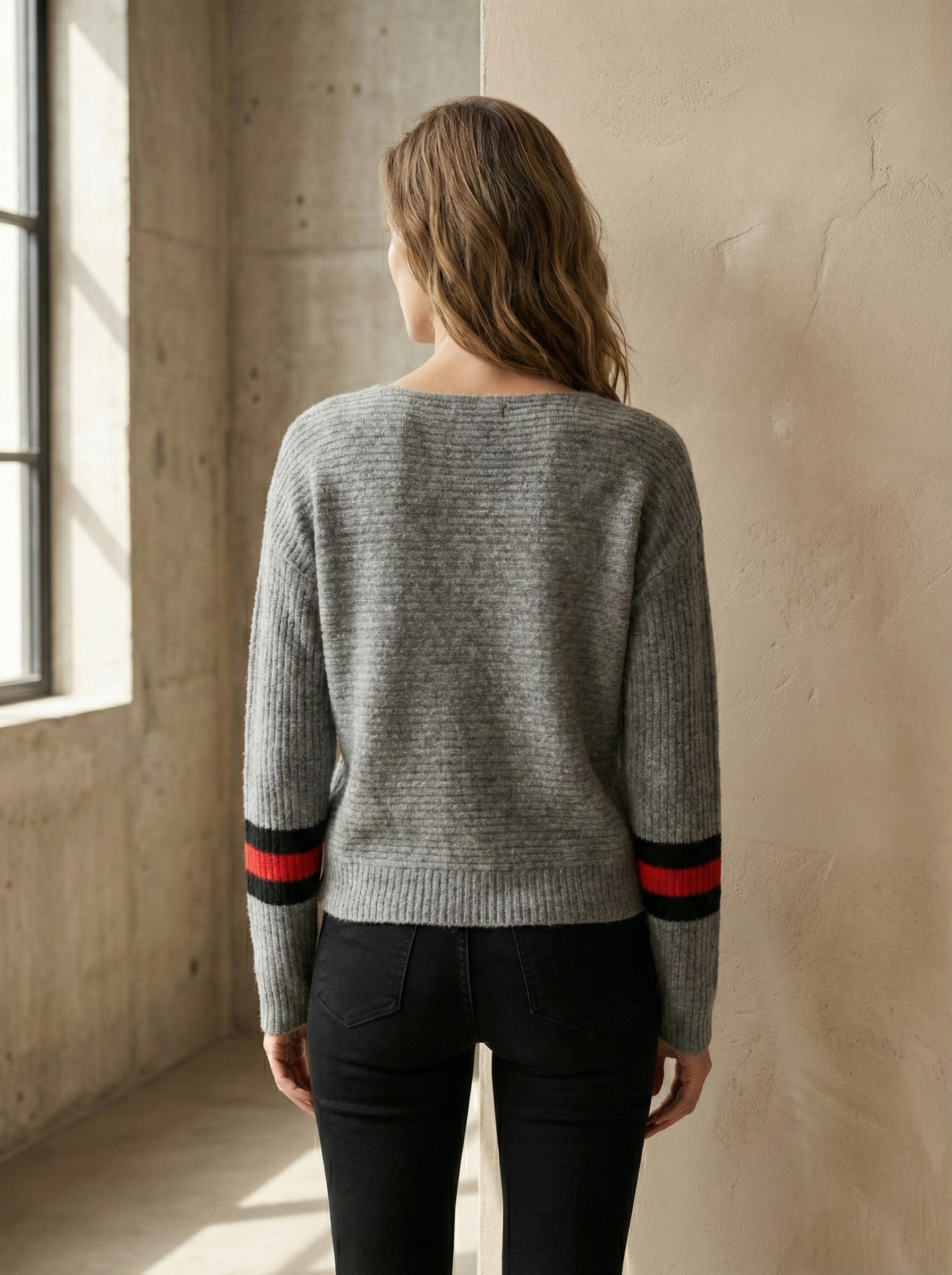 Striped batwing shirt art.6073