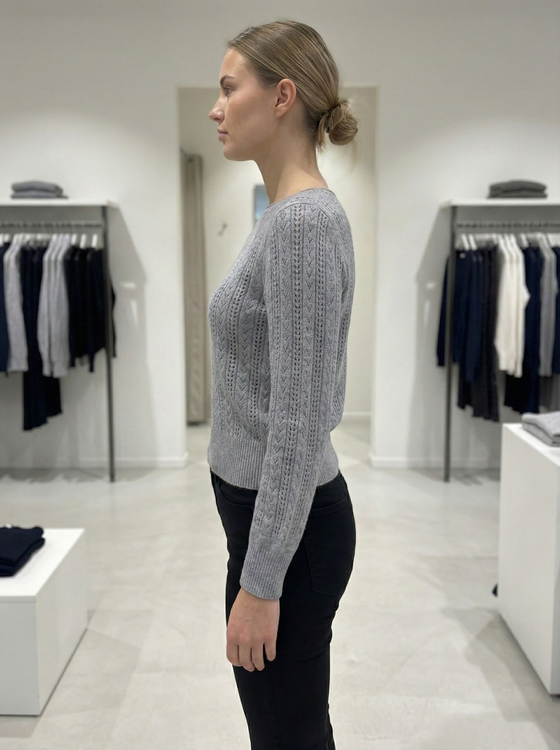 Openwork skin-friendly sweater gd21153
