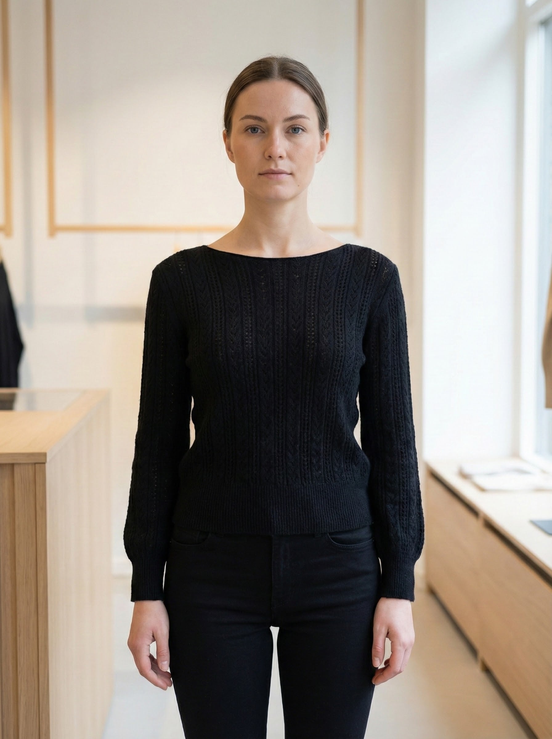 Openwork skin-friendly sweater gd21153