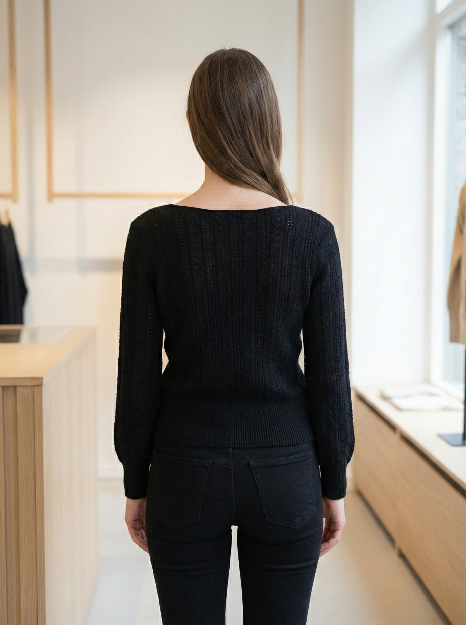 Openwork skin-friendly sweater gd21153