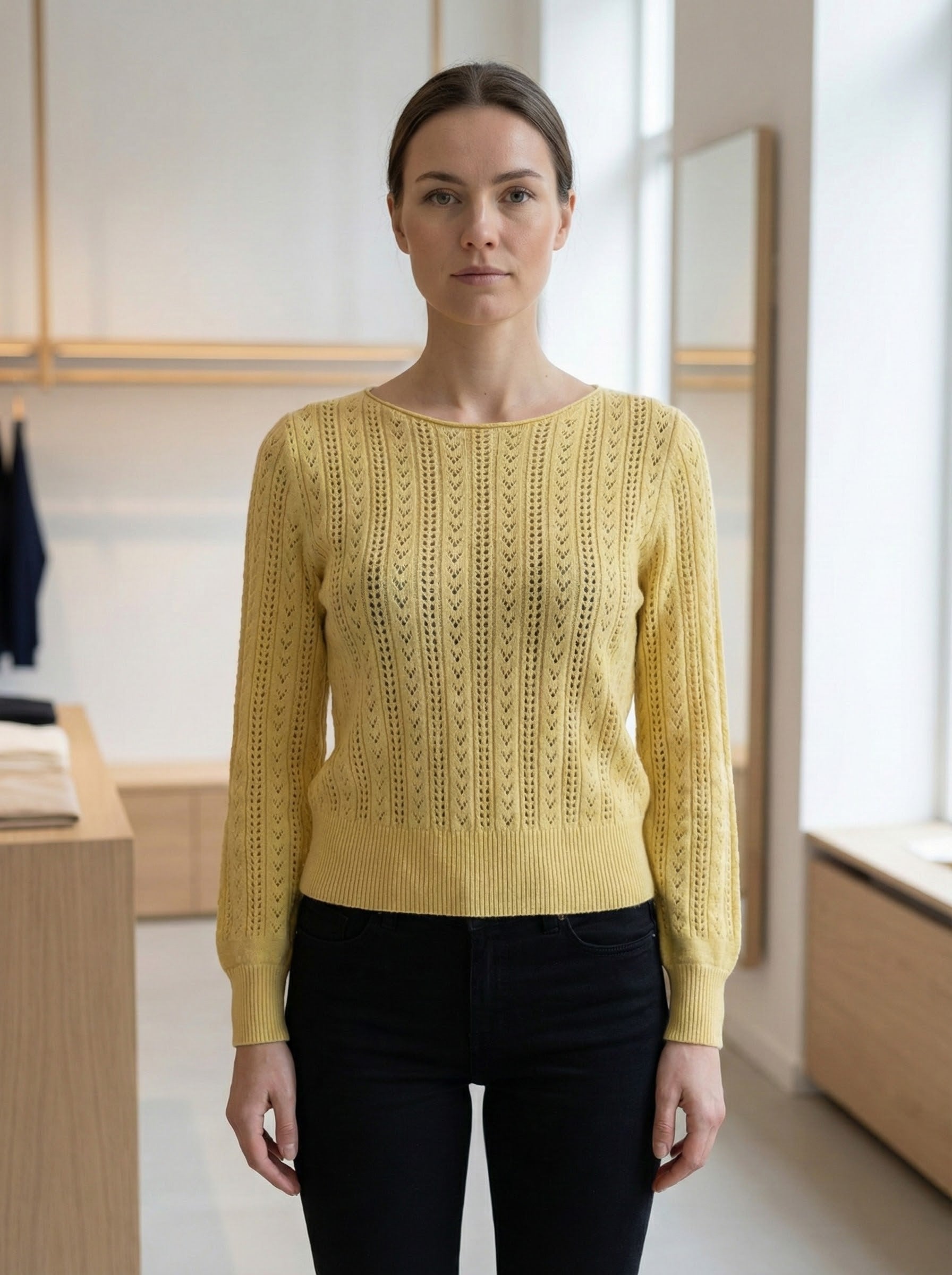Openwork skin-friendly sweater gd21153