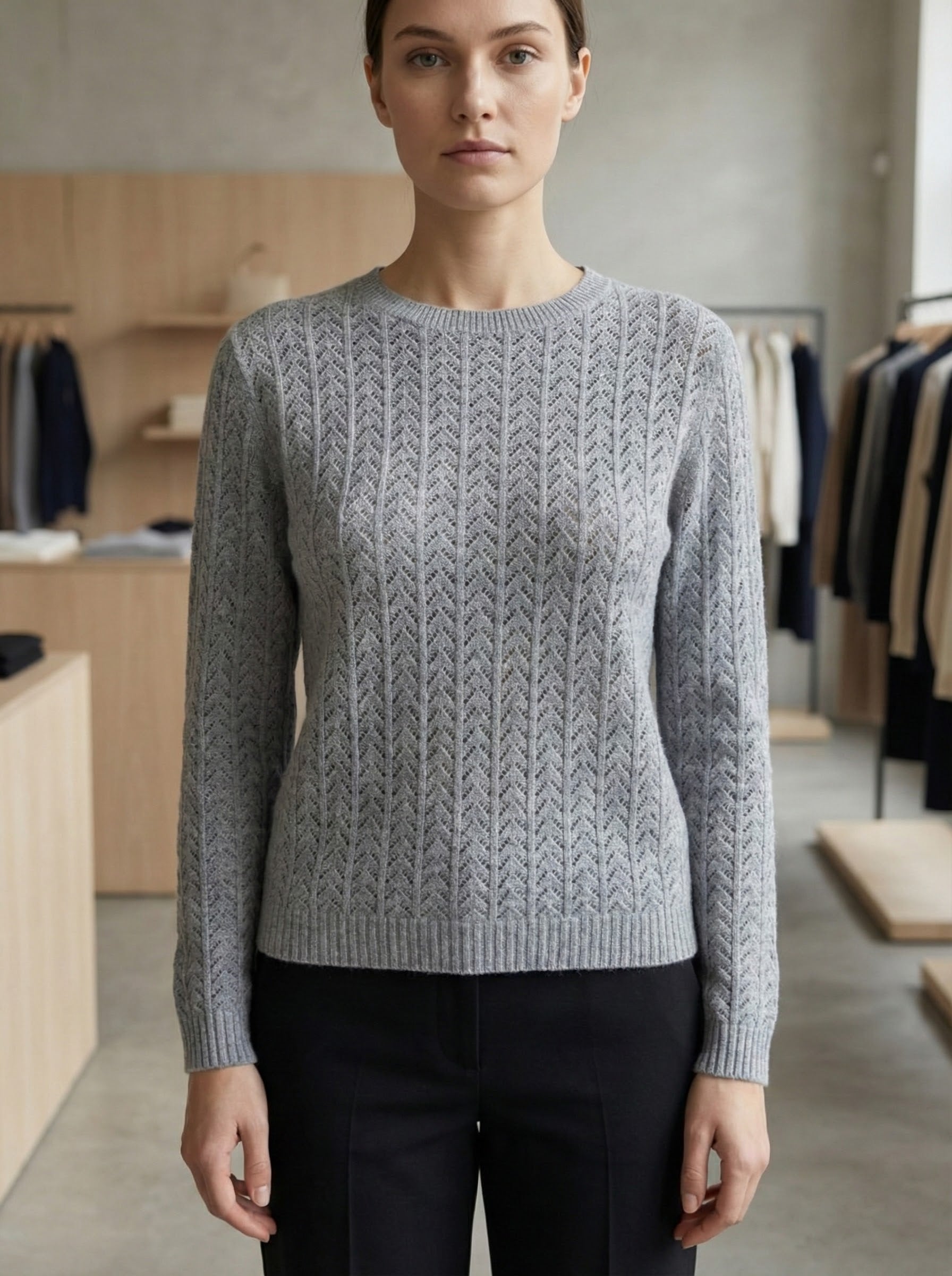 Openwork skin-friendly sweate gd1531