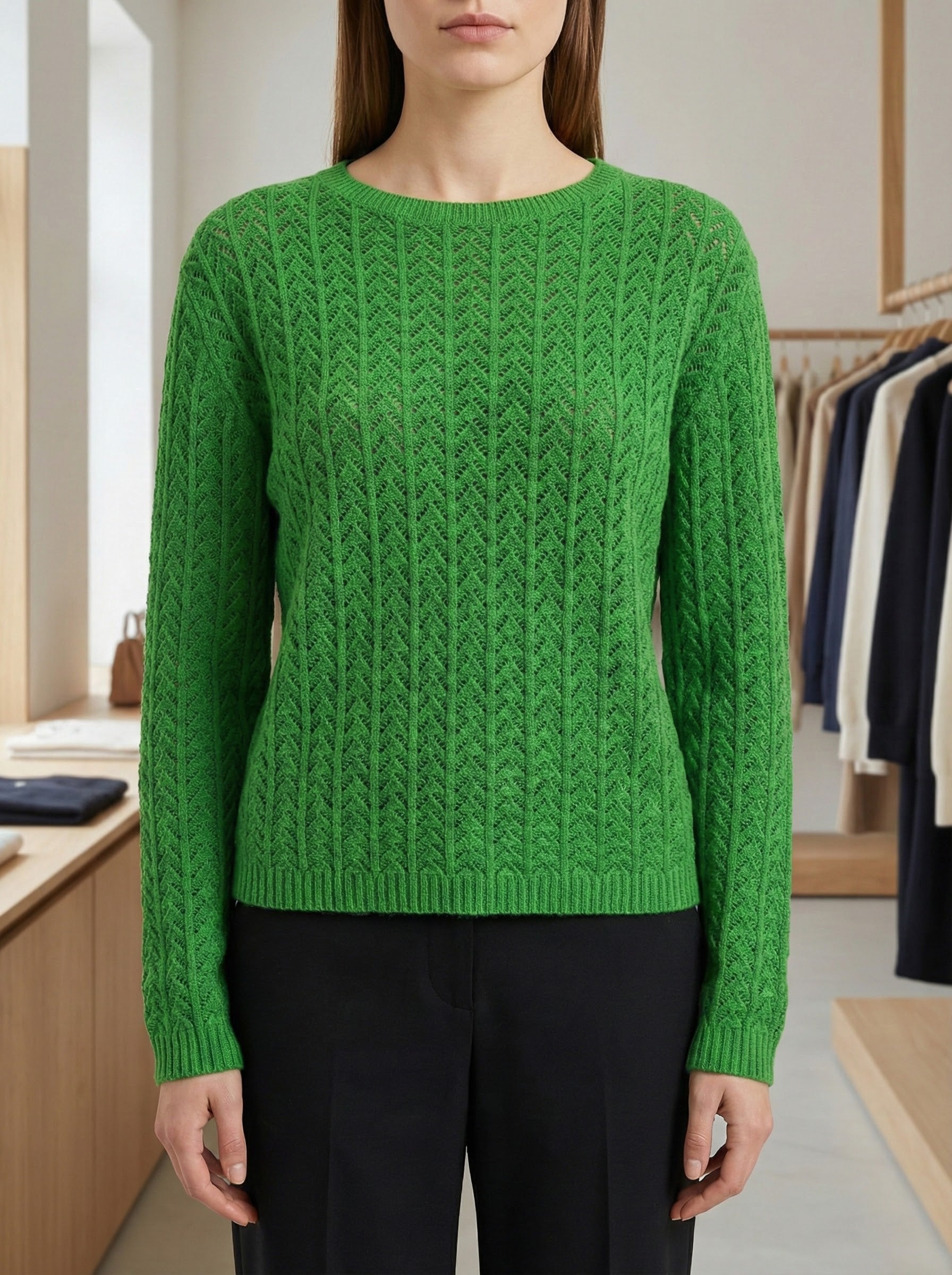 Openwork skin-friendly sweate gd1531