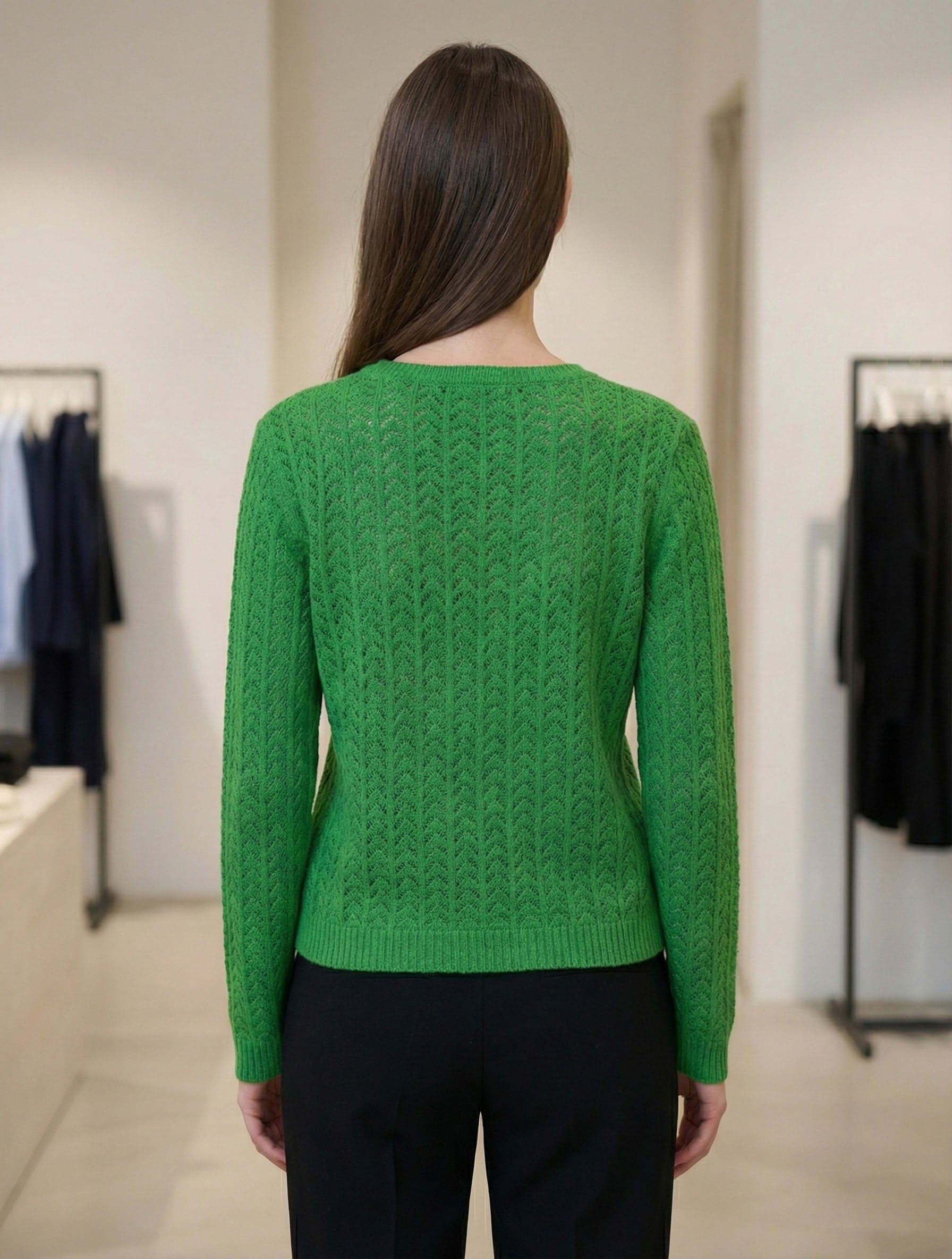 Openwork skin-friendly sweate gd1531