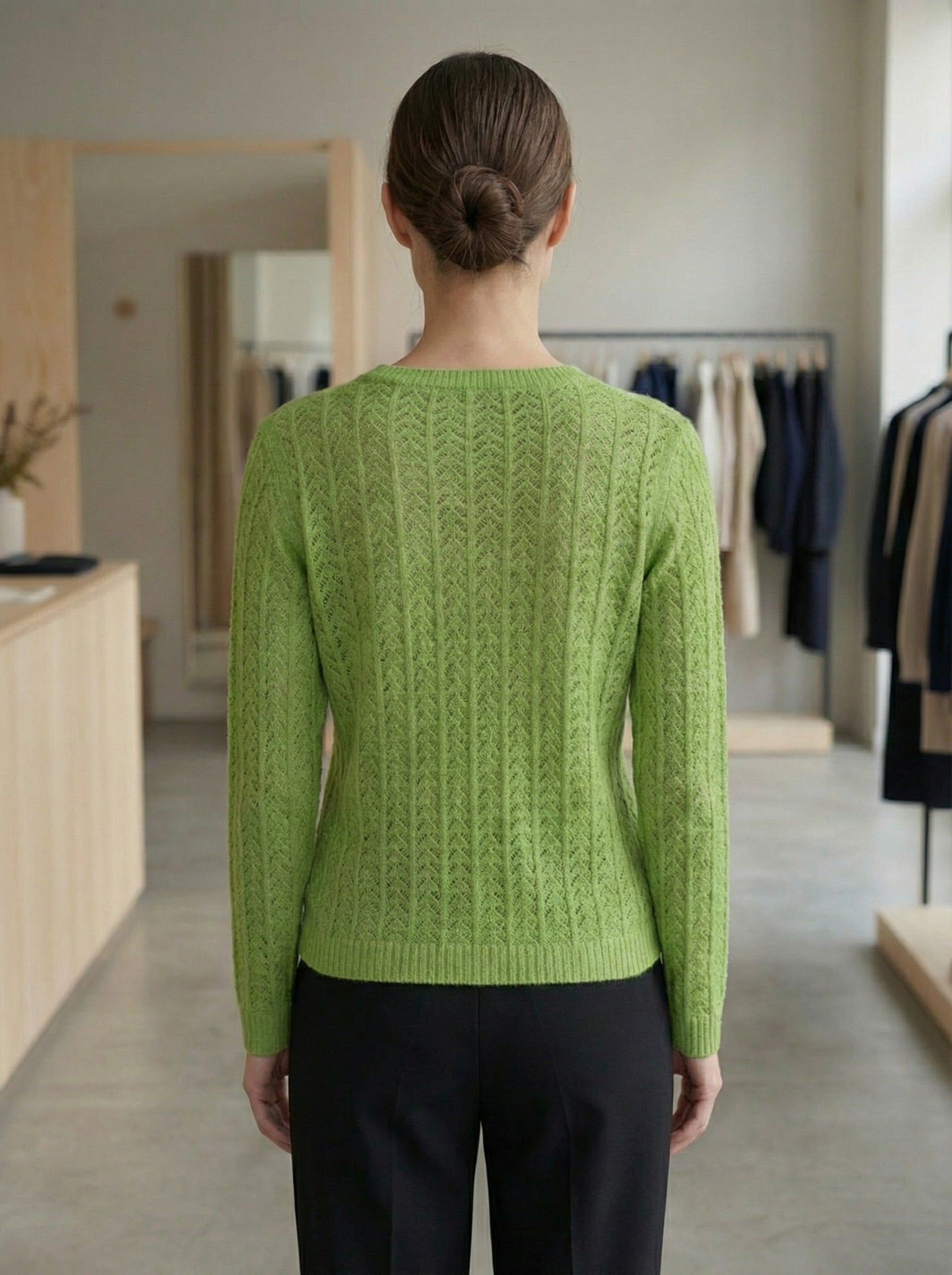 Openwork skin-friendly sweate gd1531