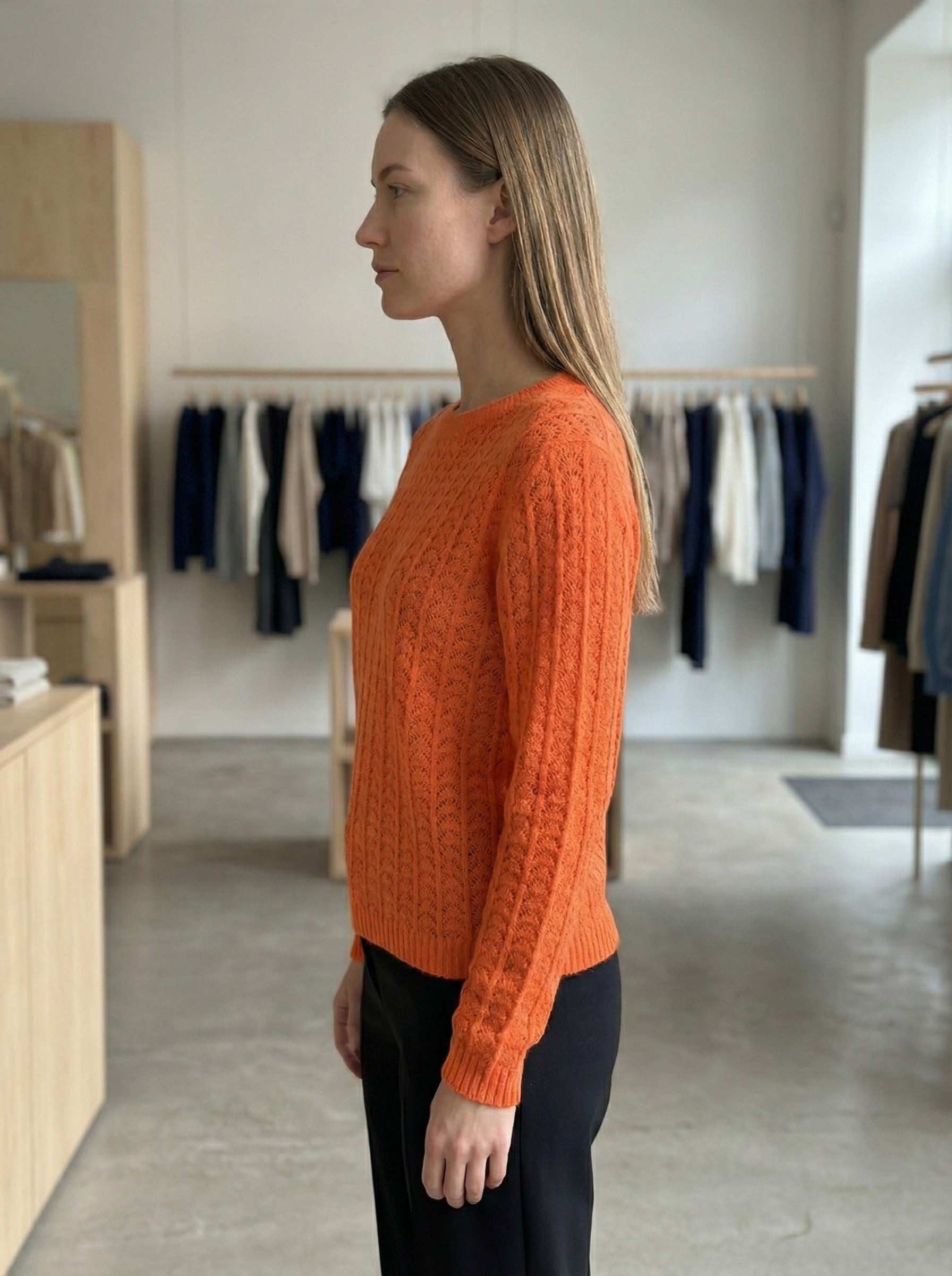 Openwork skin-friendly sweate gd1531