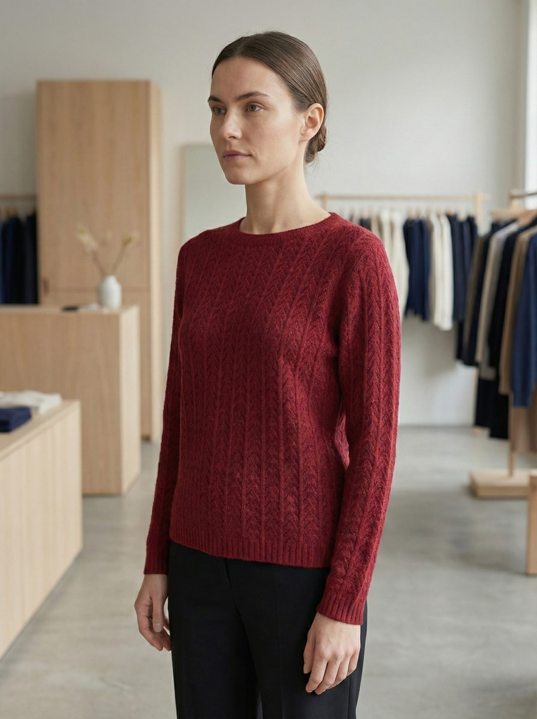 Openwork skin-friendly sweate gd1531