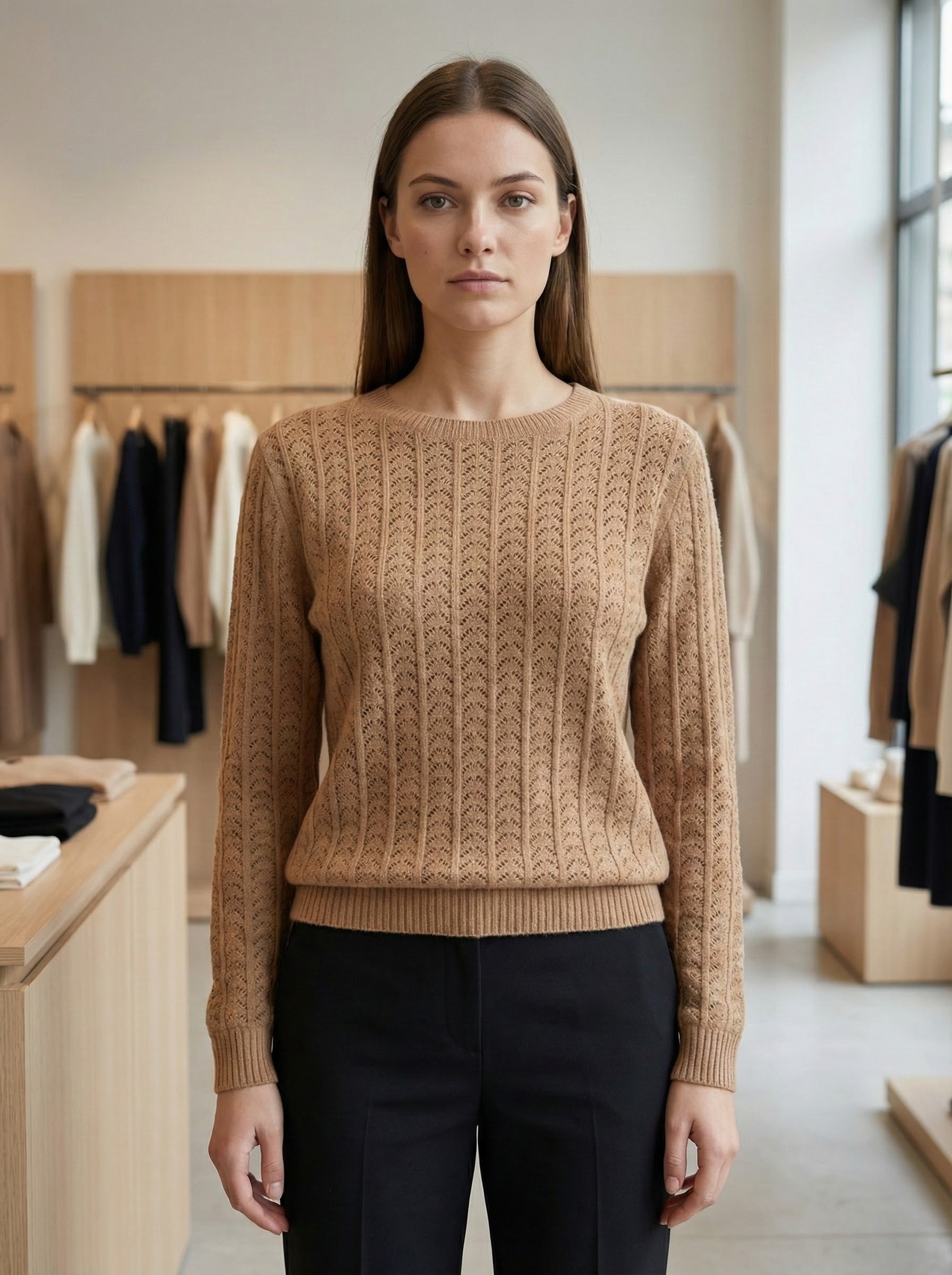 Openwork skin-friendly sweate gd1531