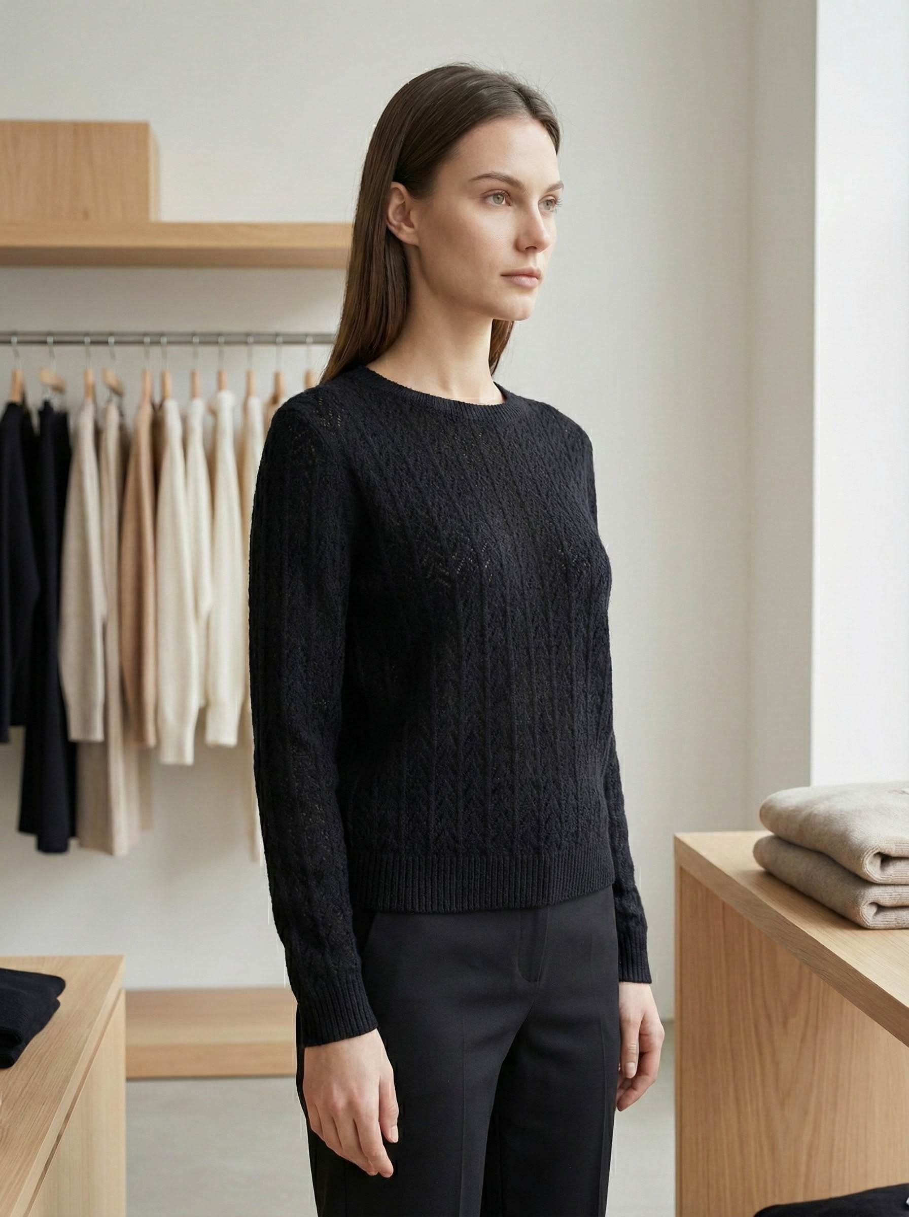 Openwork skin-friendly sweate gd1531