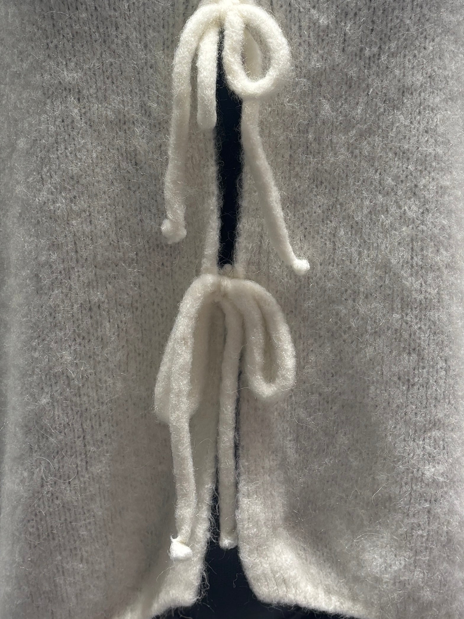 baby alpaca Mid-length sleeve Cardigan crew neck art.21287