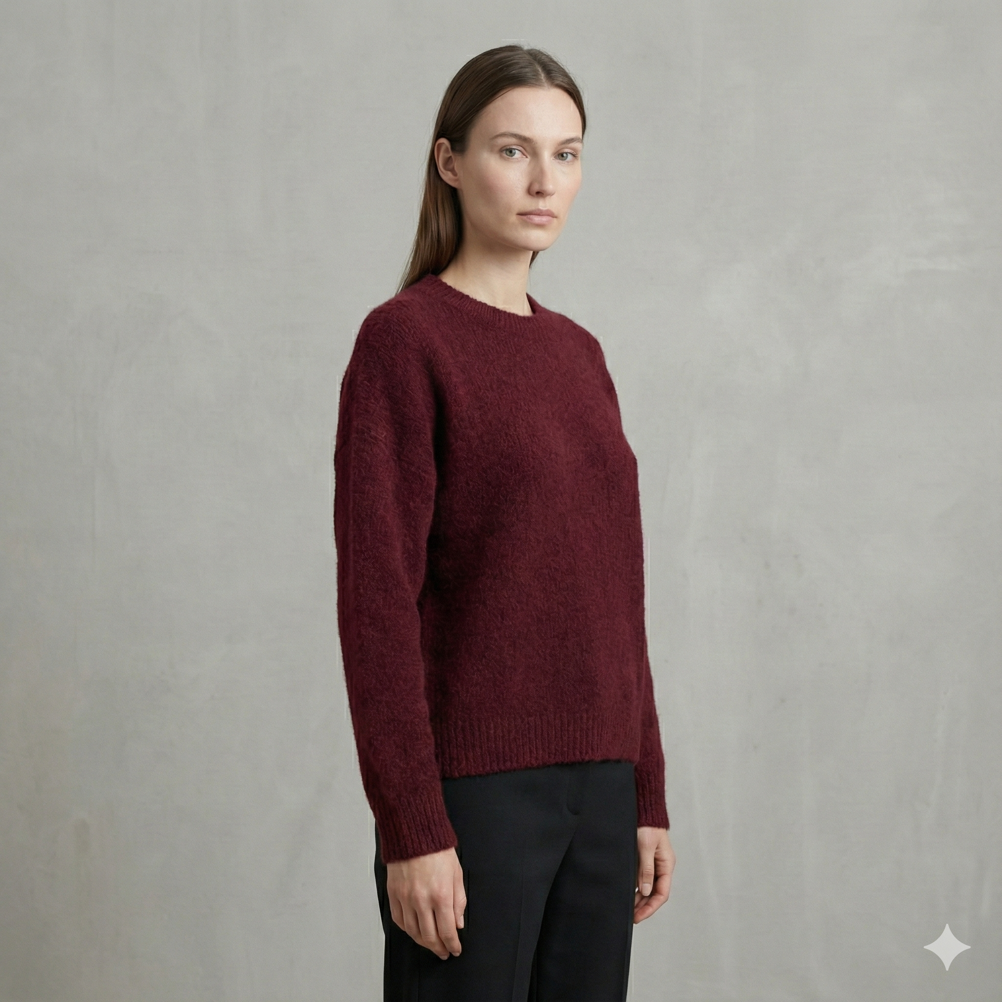 baby alpaca long sleeve sweater art.21692