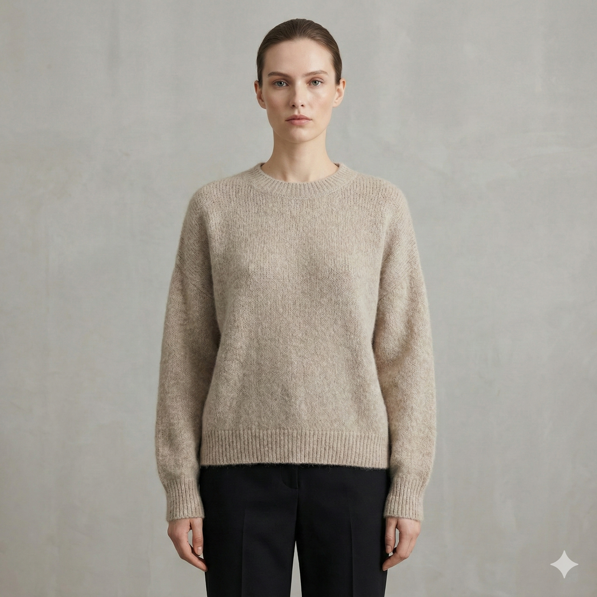 baby alpaca long sleeve sweater art.21692