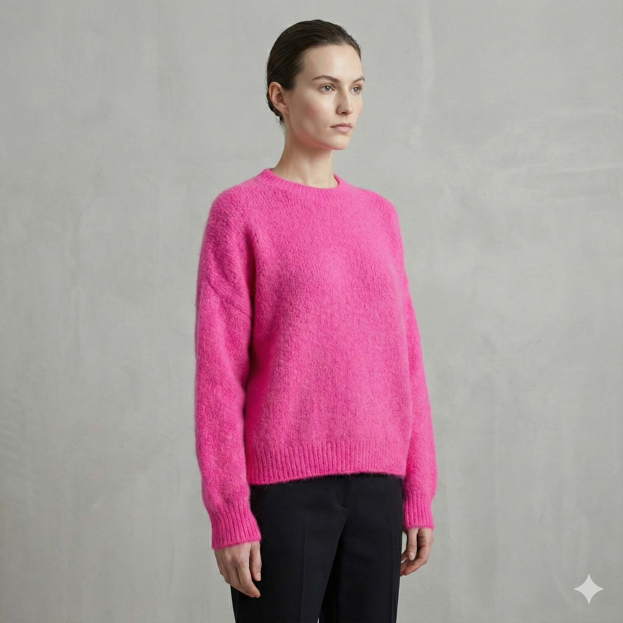 baby alpaca long sleeve sweater art.21692