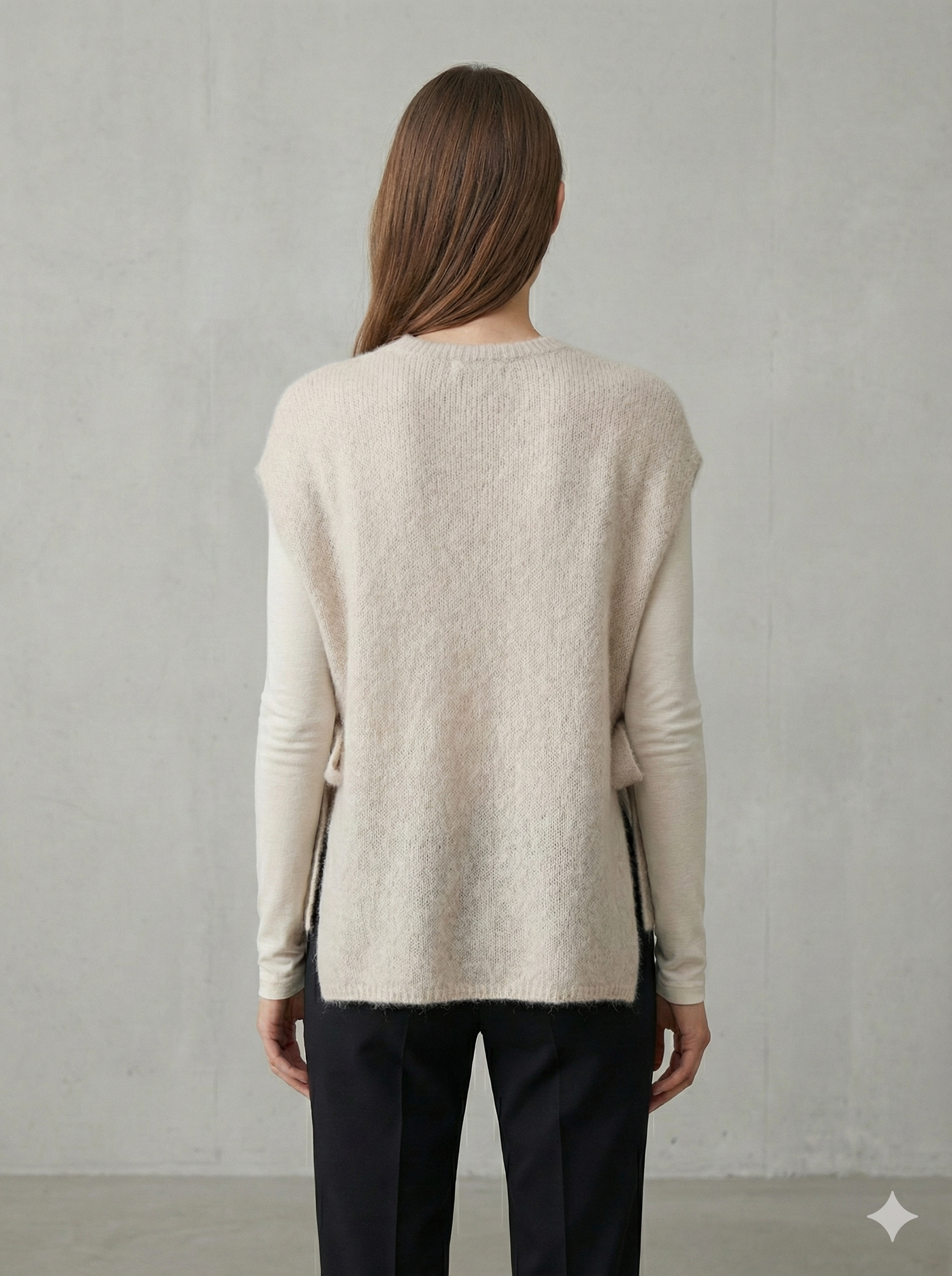 baby alpaca Vest, waistcoat, straps art.21577