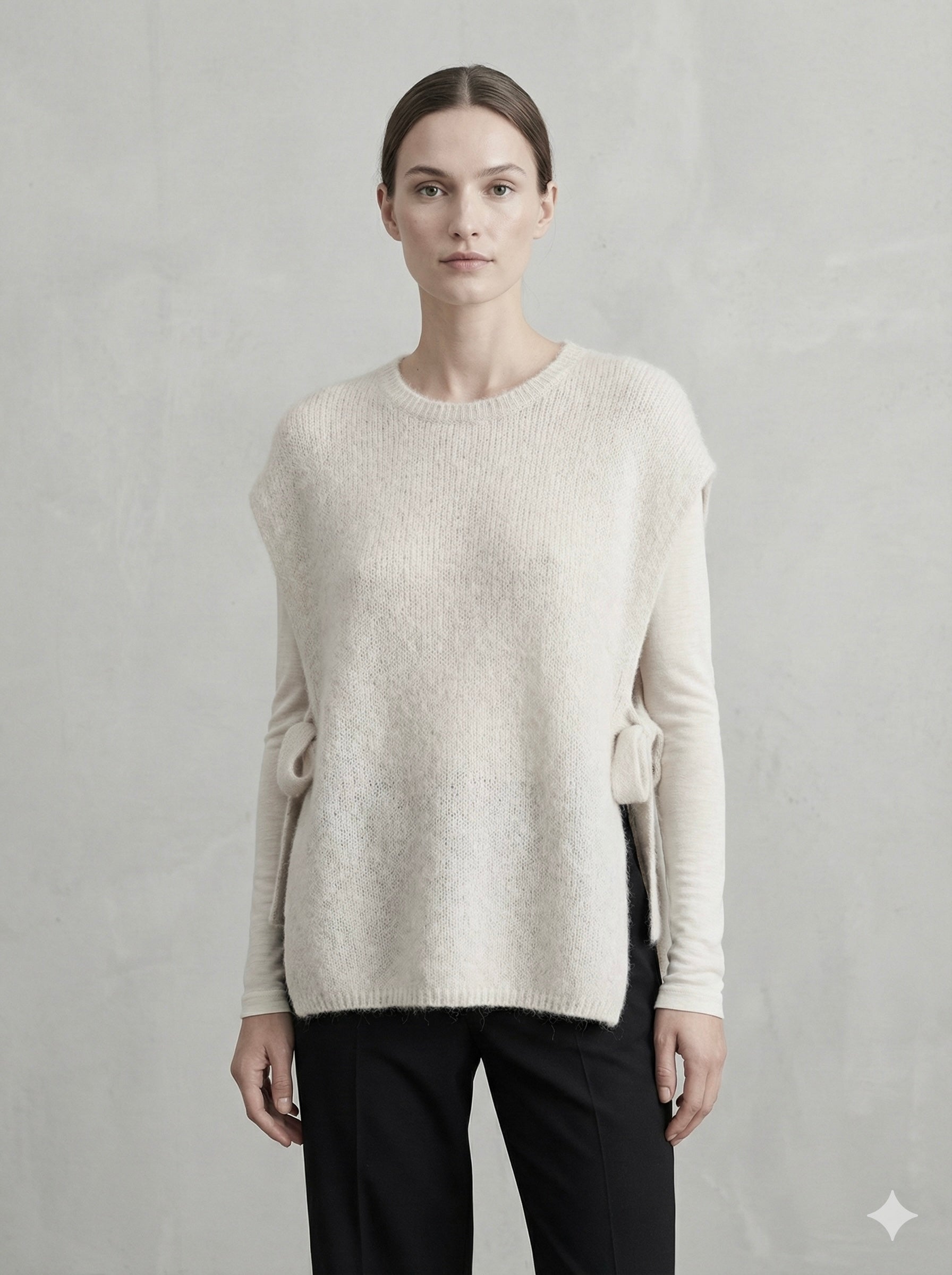 baby alpaca Vest, waistcoat, straps art.21577