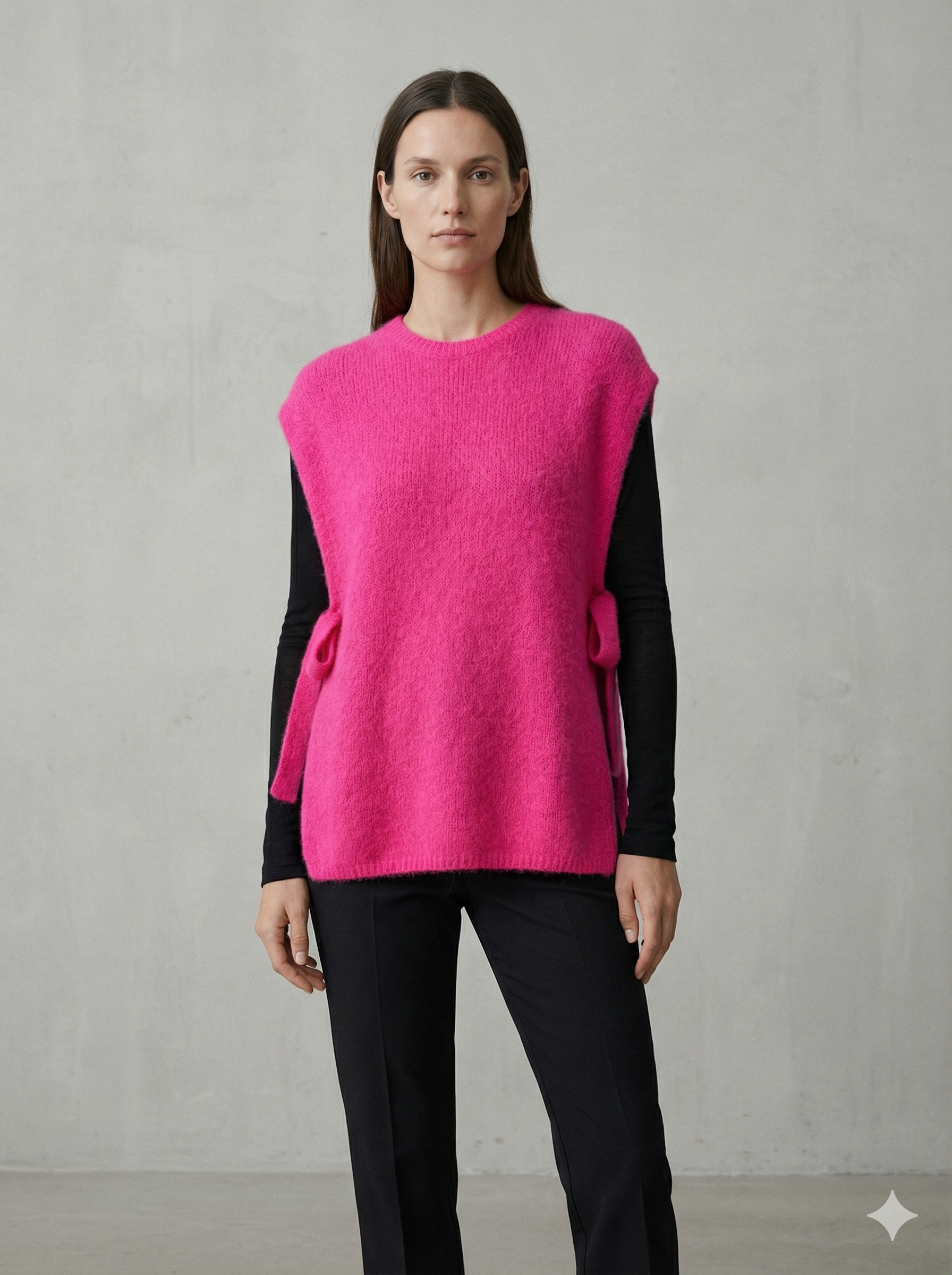 baby alpaca Vest, waistcoat, straps art.21577