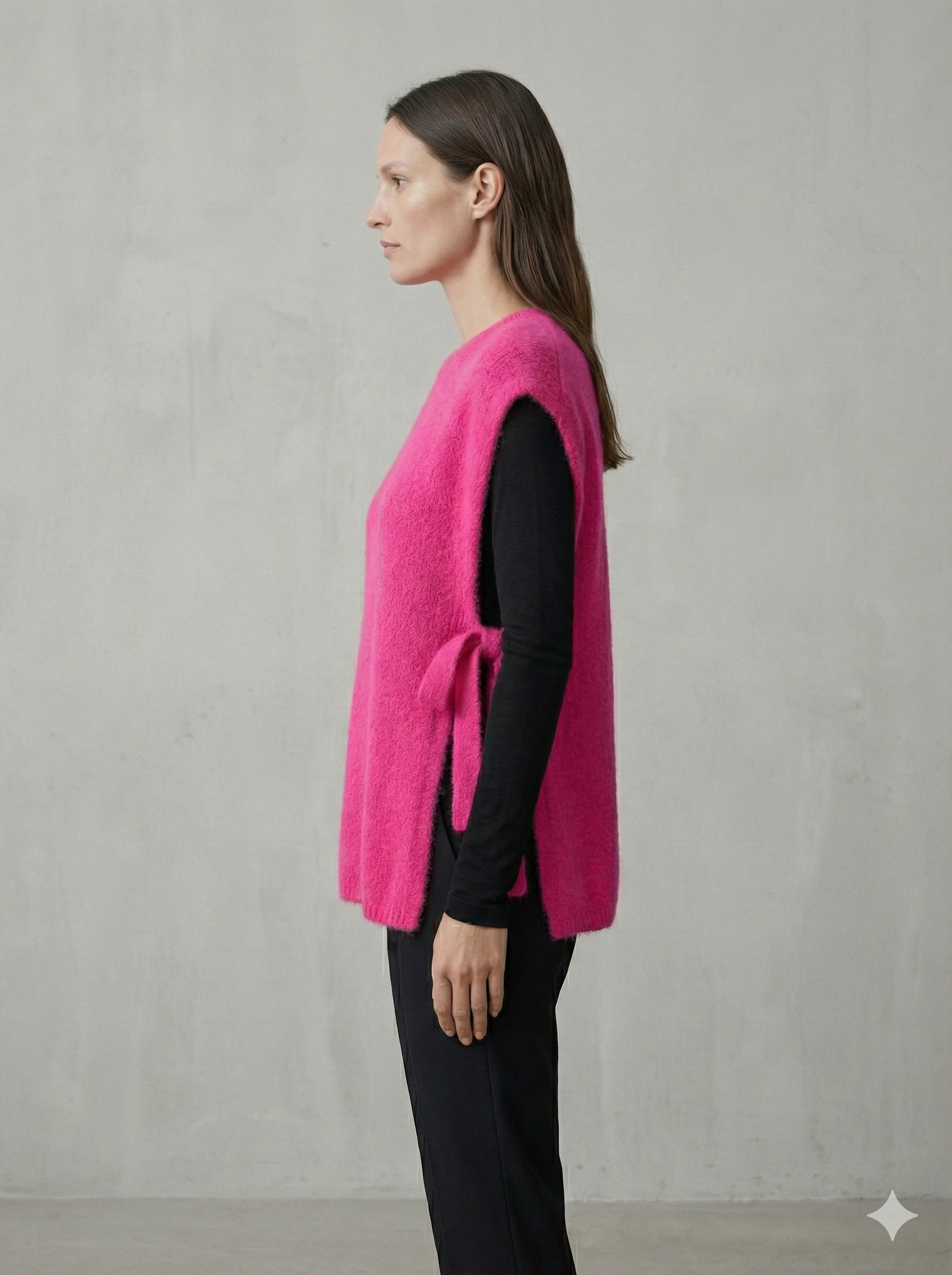 baby alpaca Vest, waistcoat, straps art.21577