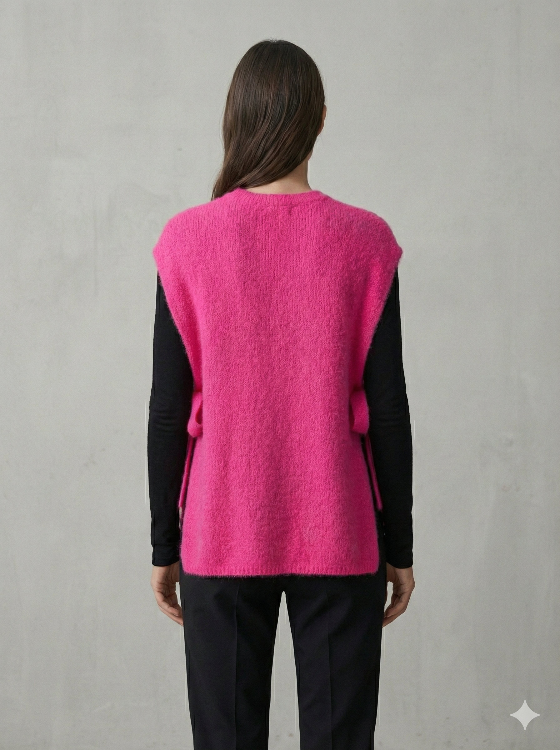 baby alpaca Vest, waistcoat, straps art.21577