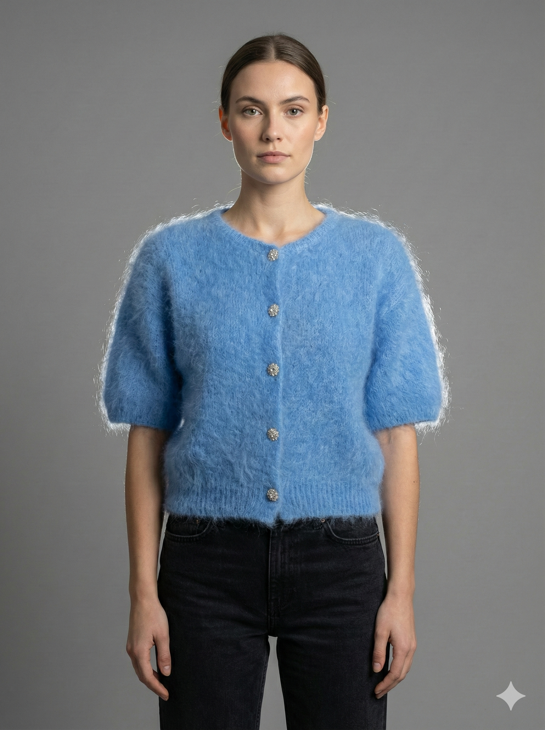 Baby Mohair Short-Sleeve Cardigan Art.21579