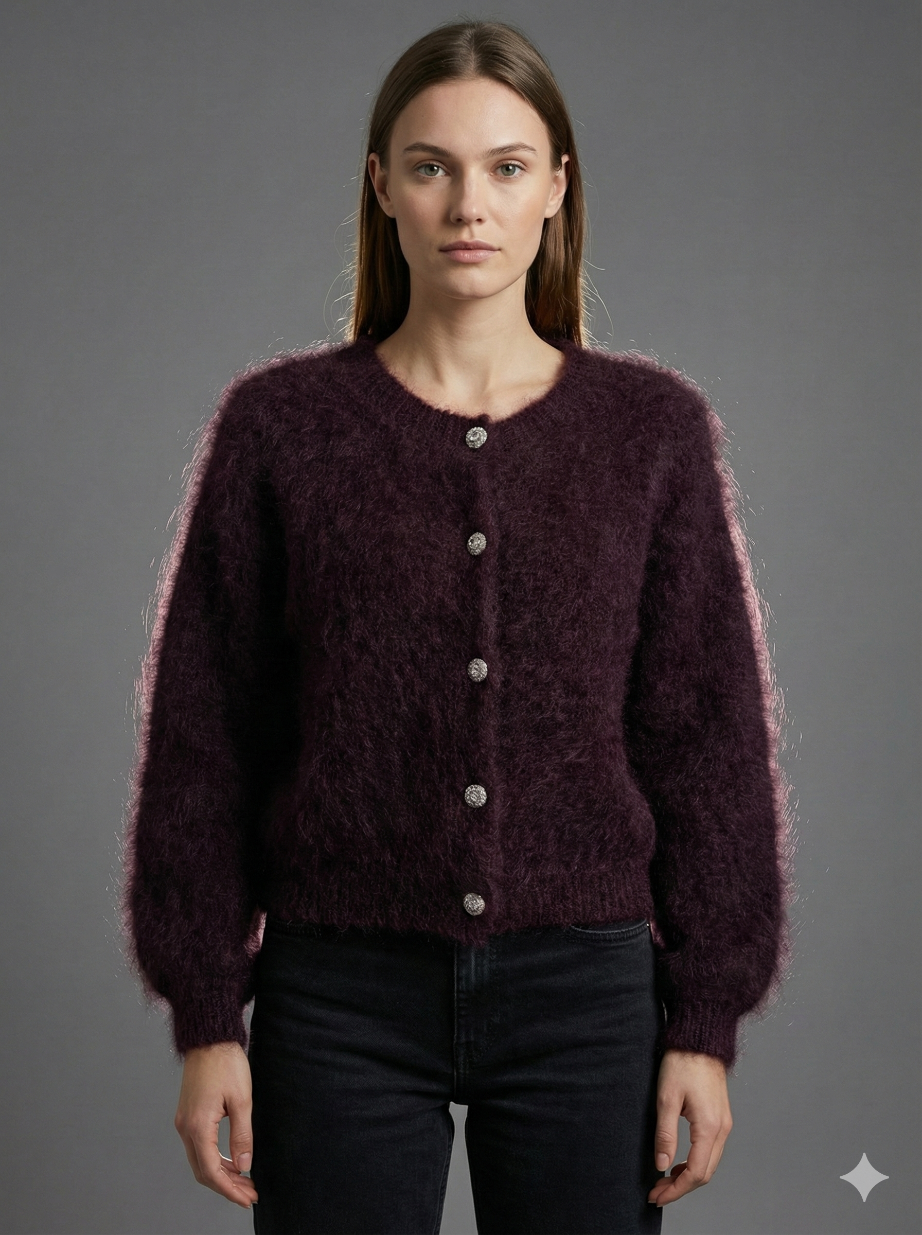 Baby Mohair Short-Sleeve Cardigan Art.21317