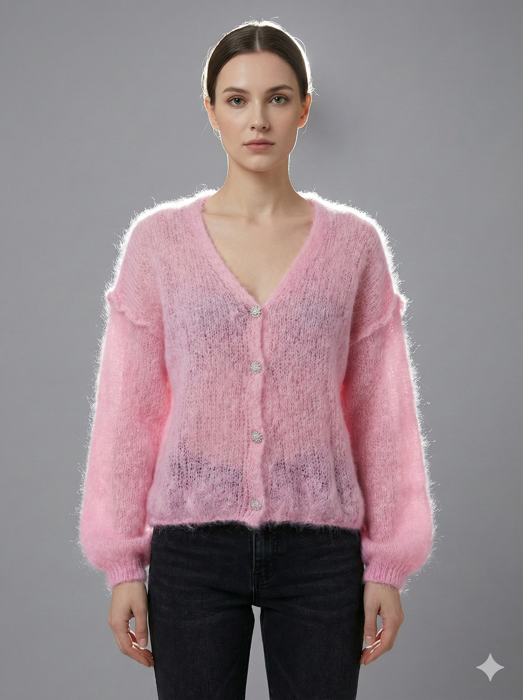 Baby Mohair long-Sleeve Cardigan Art.21597