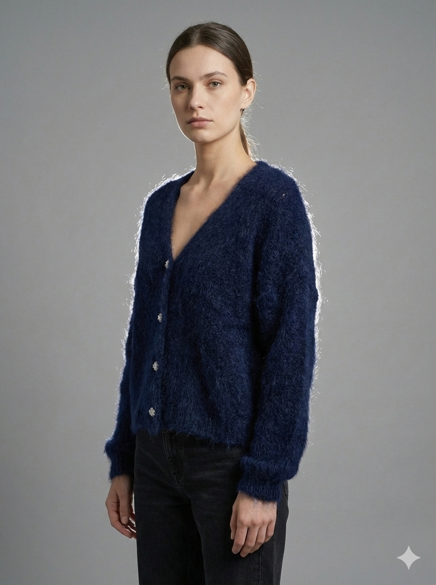 Baby Mohair long-Sleeve Cardigan Art.21597