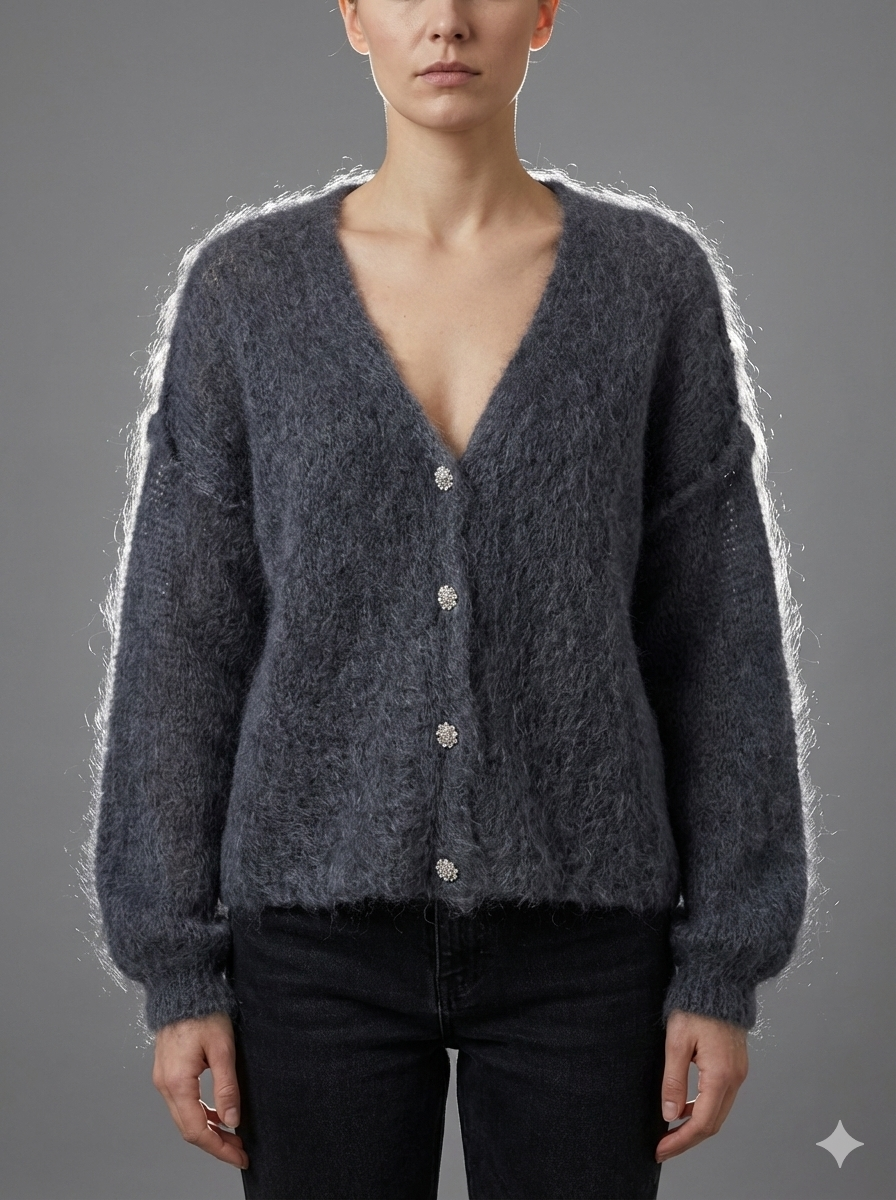 Baby Mohair long-Sleeve Cardigan Art.21597