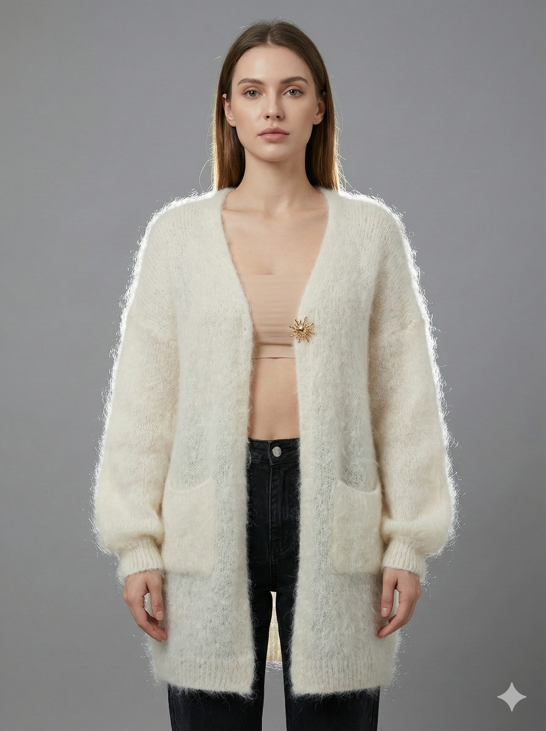 Baby Mohair long-Sleeve Cardigan Art.8189