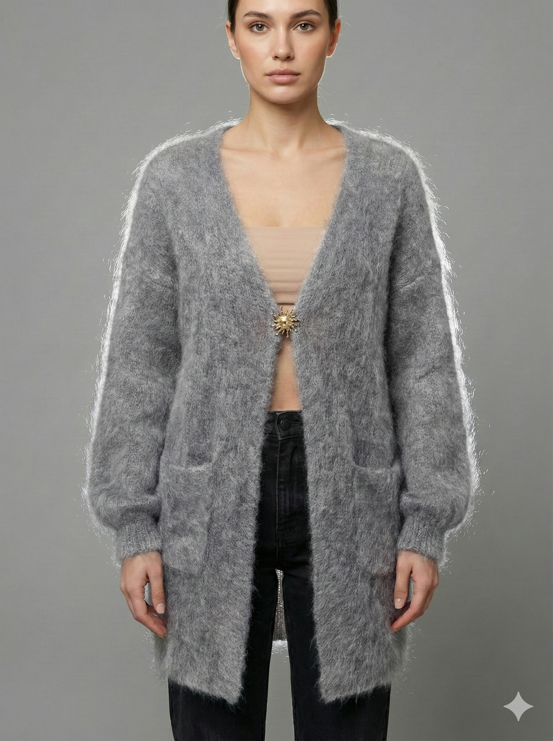 Baby Mohair long-Sleeve Cardigan Art.8189