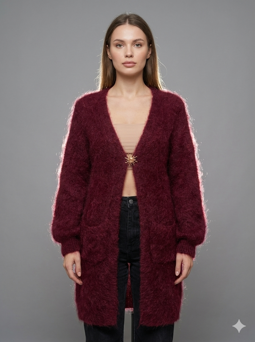 Baby Mohair long-Sleeve Cardigan Art.8189