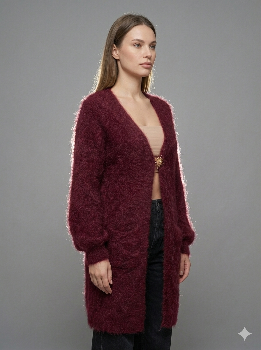 Baby Mohair long-Sleeve Cardigan Art.8189