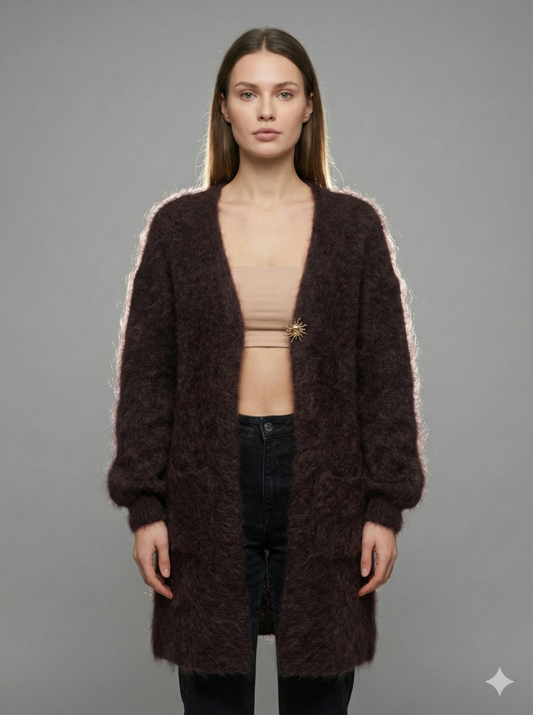 Baby Mohair long-Sleeve Cardigan Art.8189