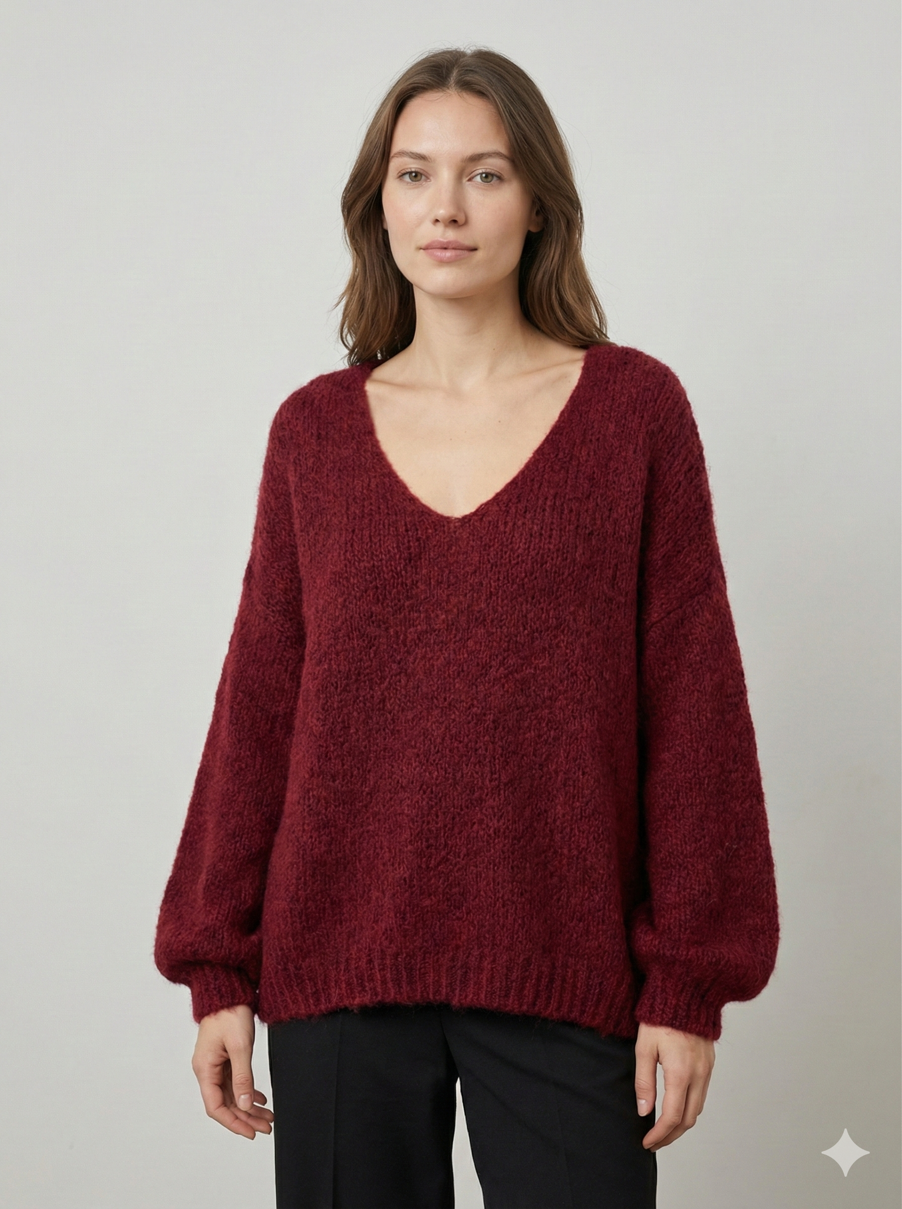 Cultural Jacquard V-neck Sweater art. 21568