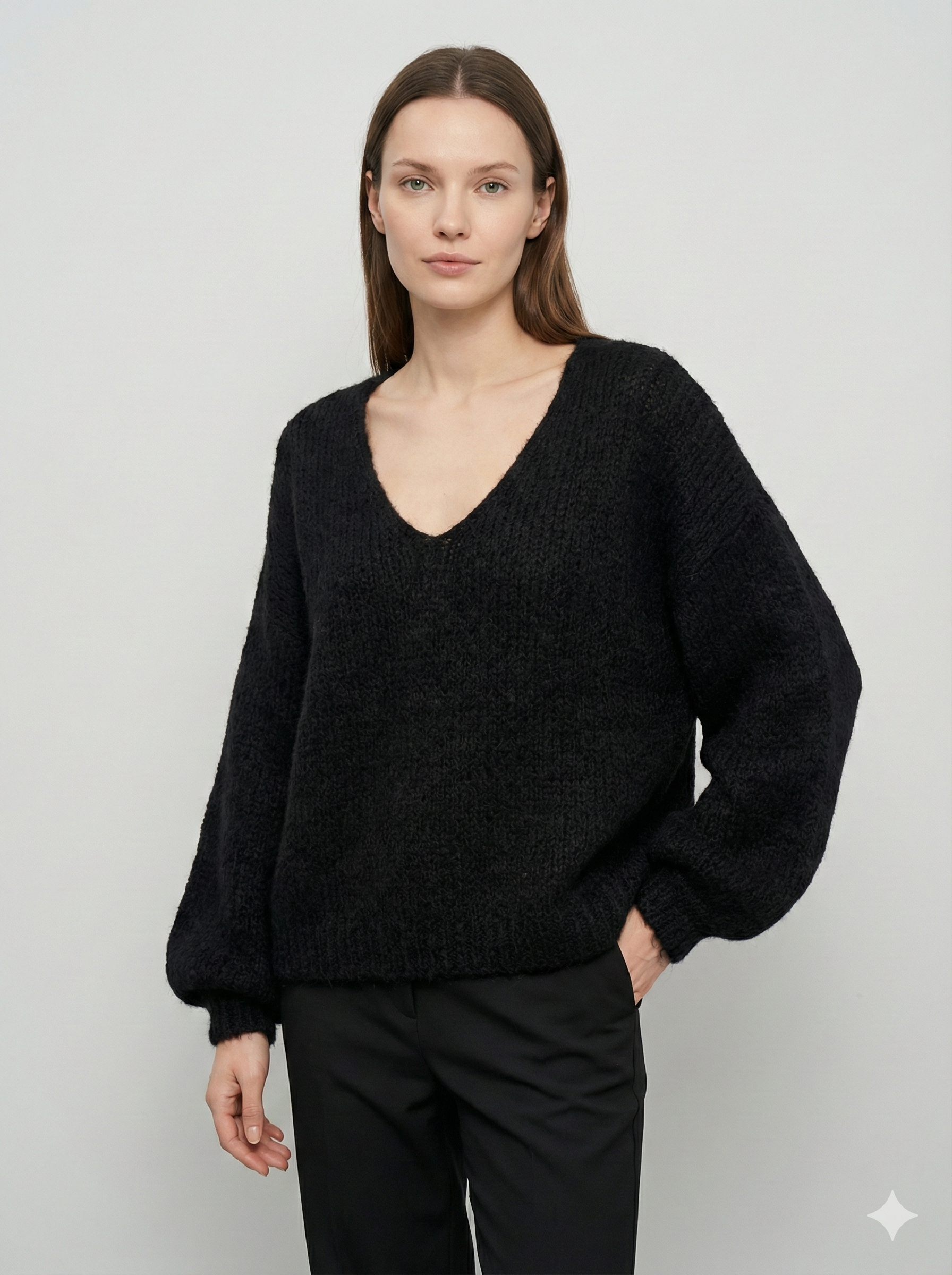 Cultural Jacquard V-neck Sweater art. 21568