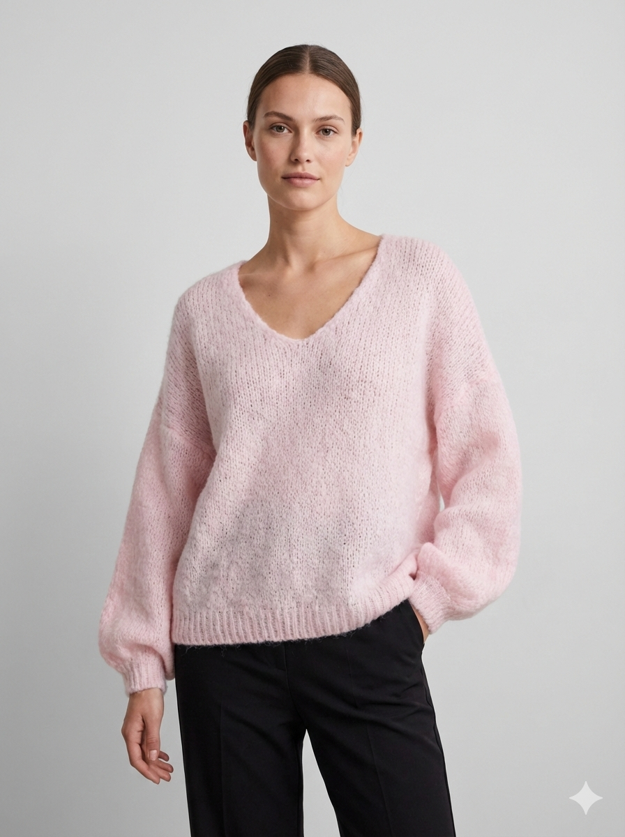 Cultural Jacquard V-neck Sweater art. 21568