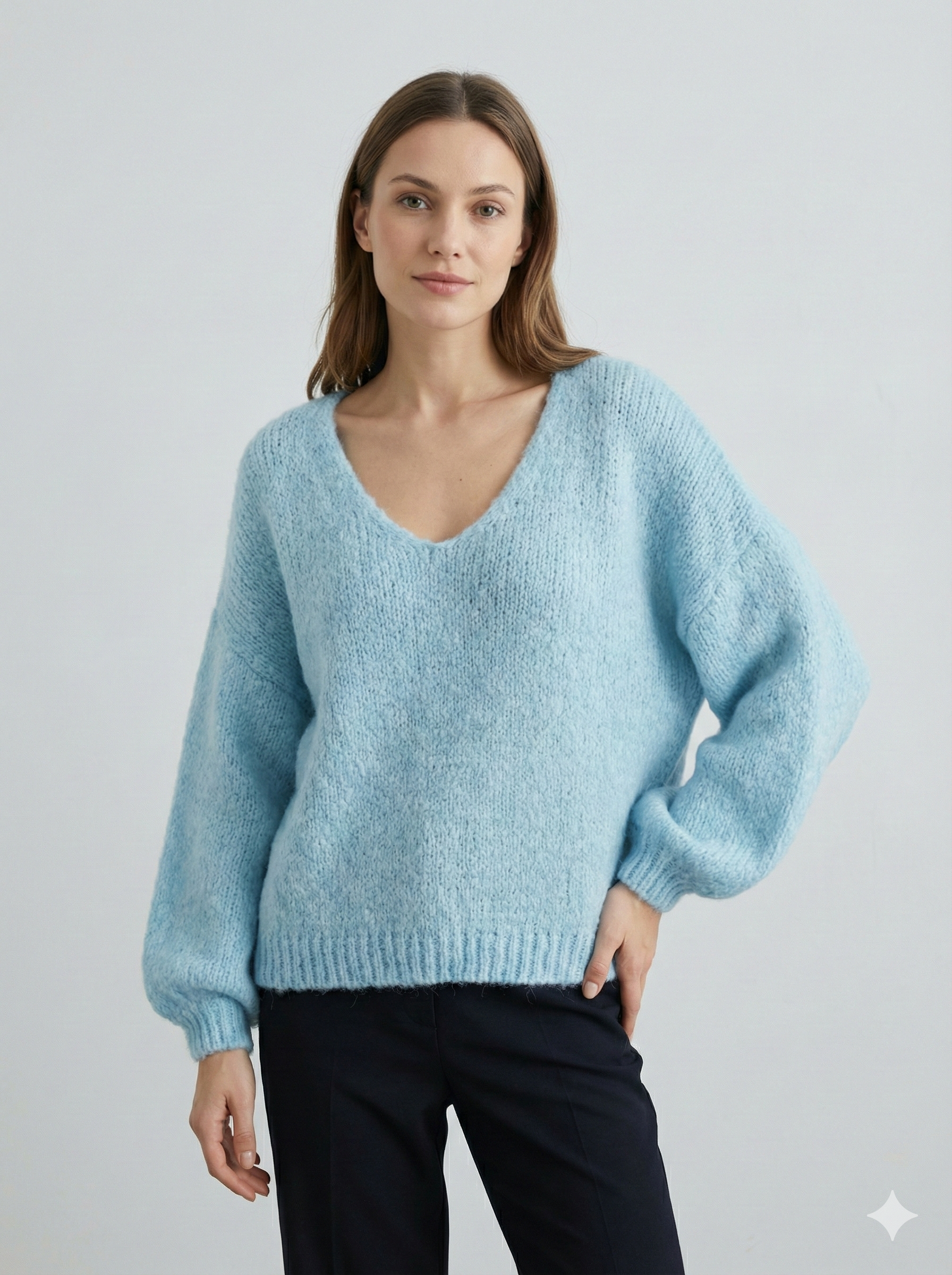 Cultural Jacquard V-neck Sweater art. 21568