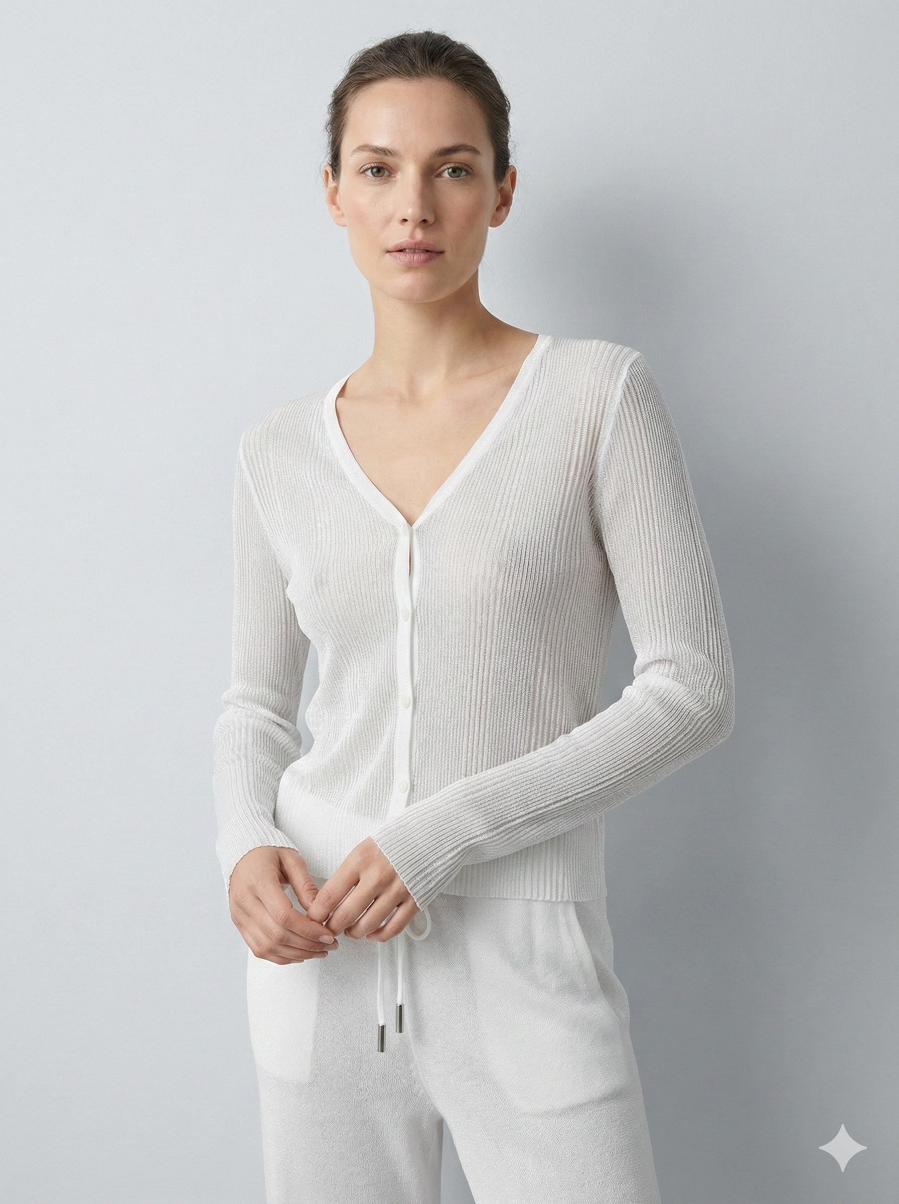 v-neckcardigan lurex 35213