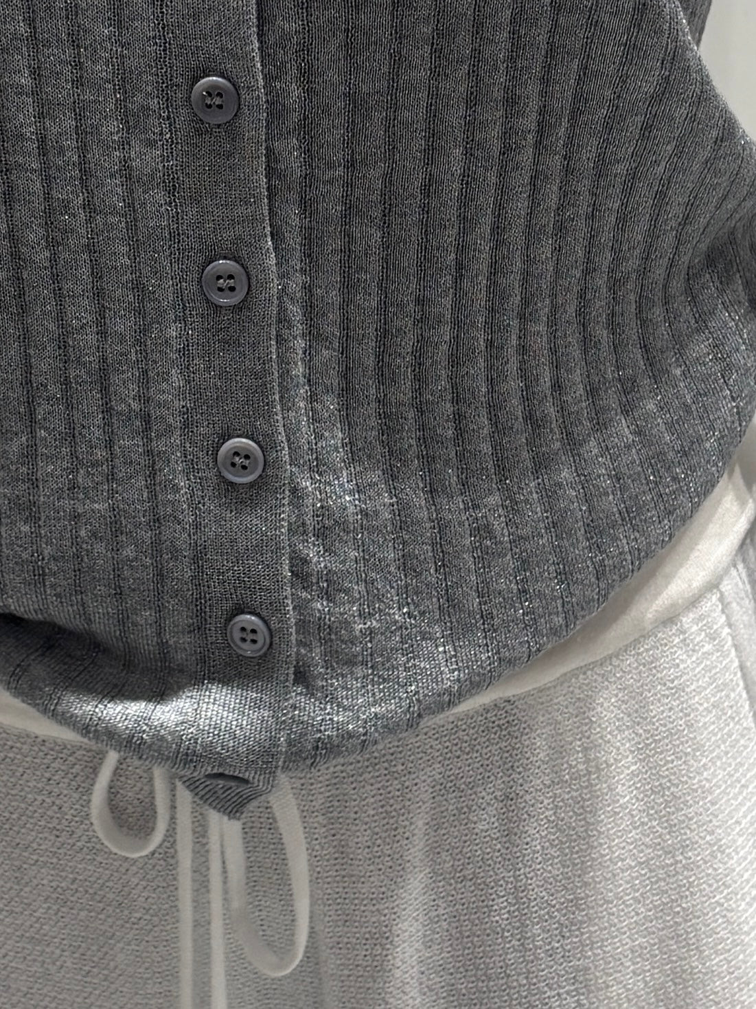 Crew-neck cardigan lurex 32192