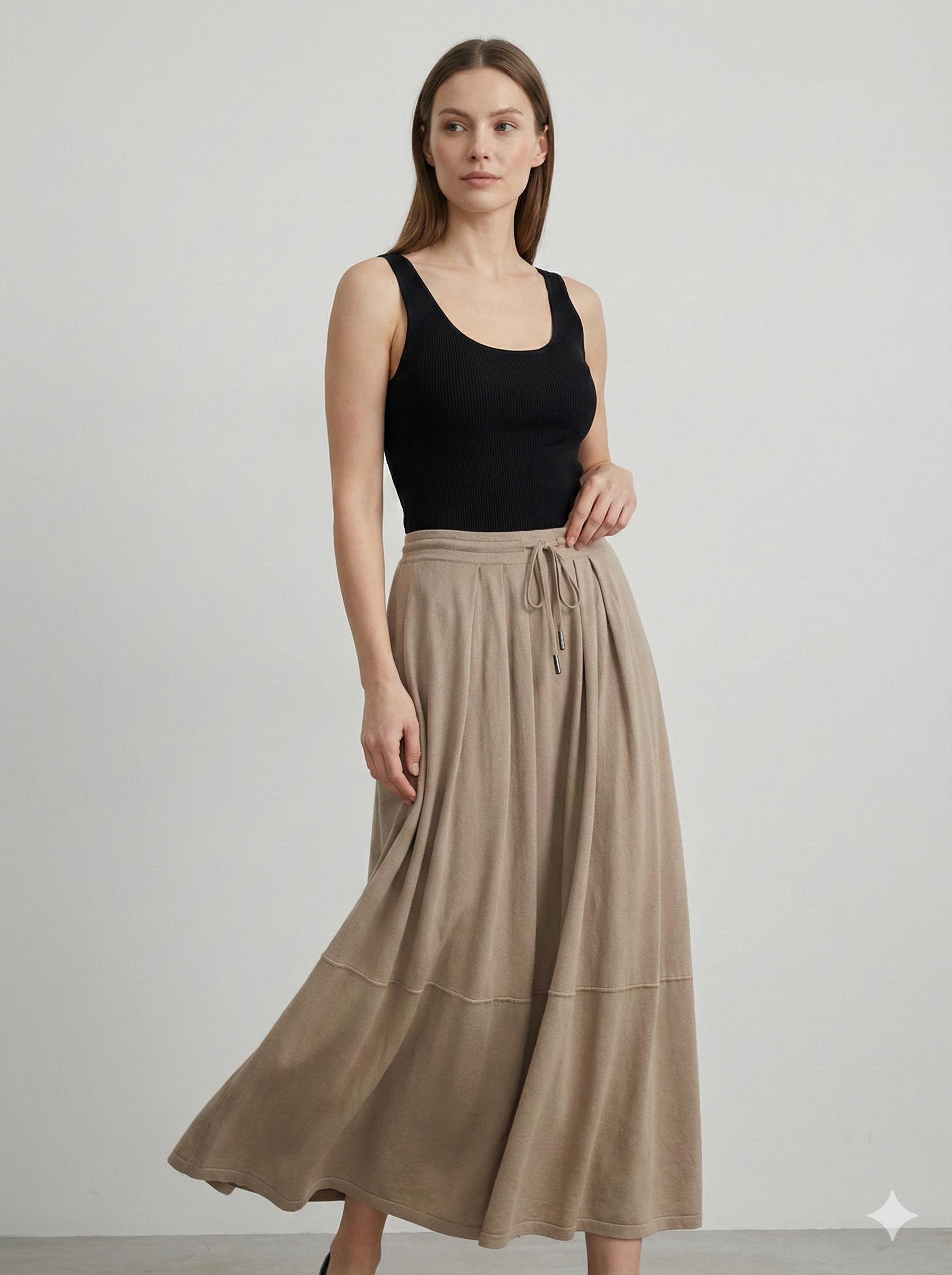 Double-pocket knitted skirt art. 23523