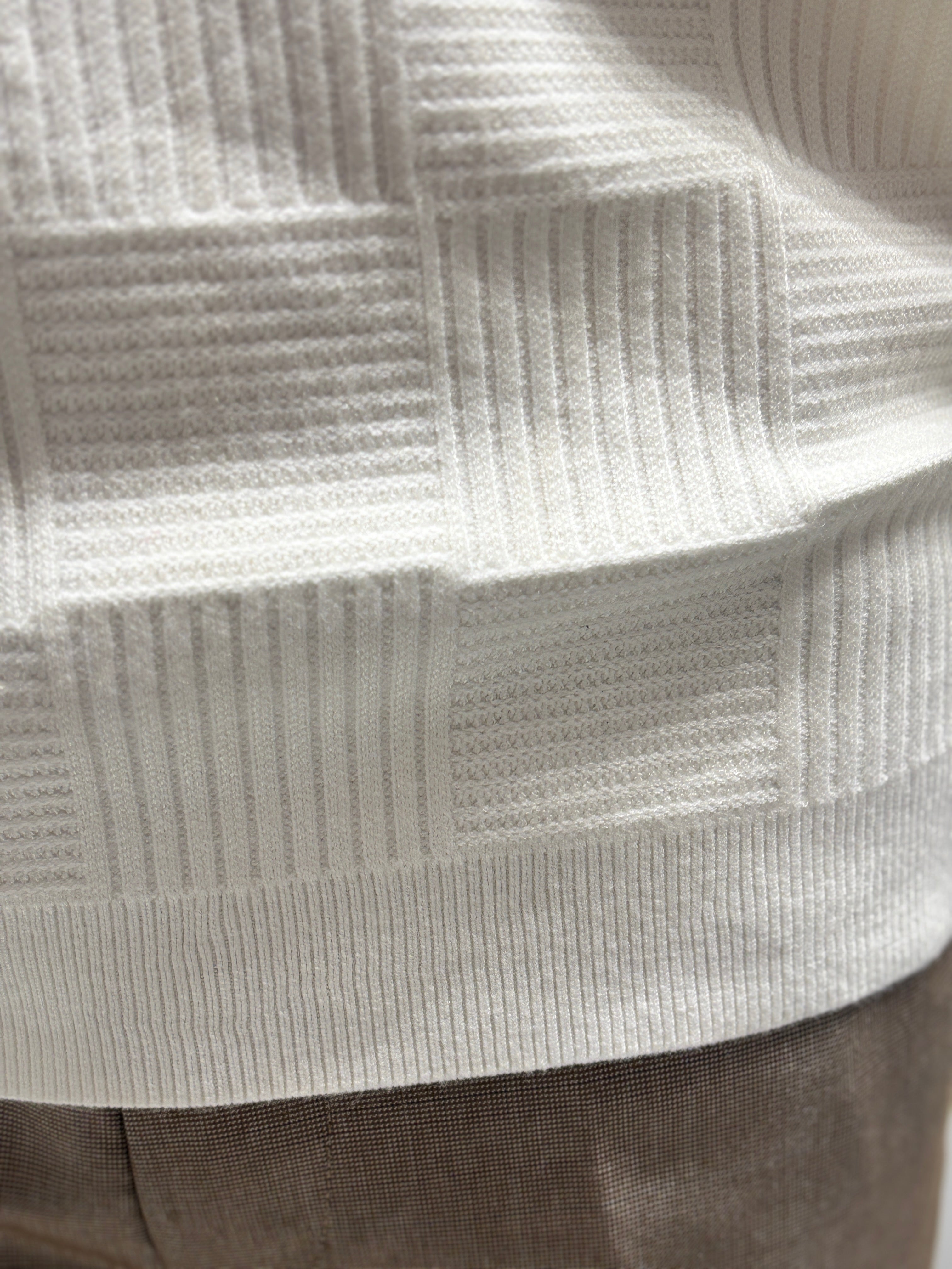 Men's crew-neck Jacquard sweater H031